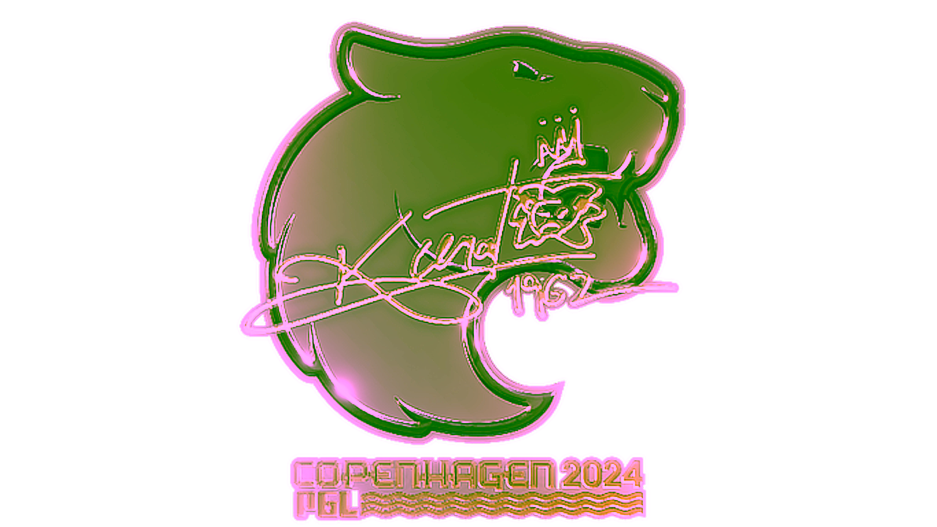 Display for Sticker | KSCERATO (Gold) | Copenhagen 2024