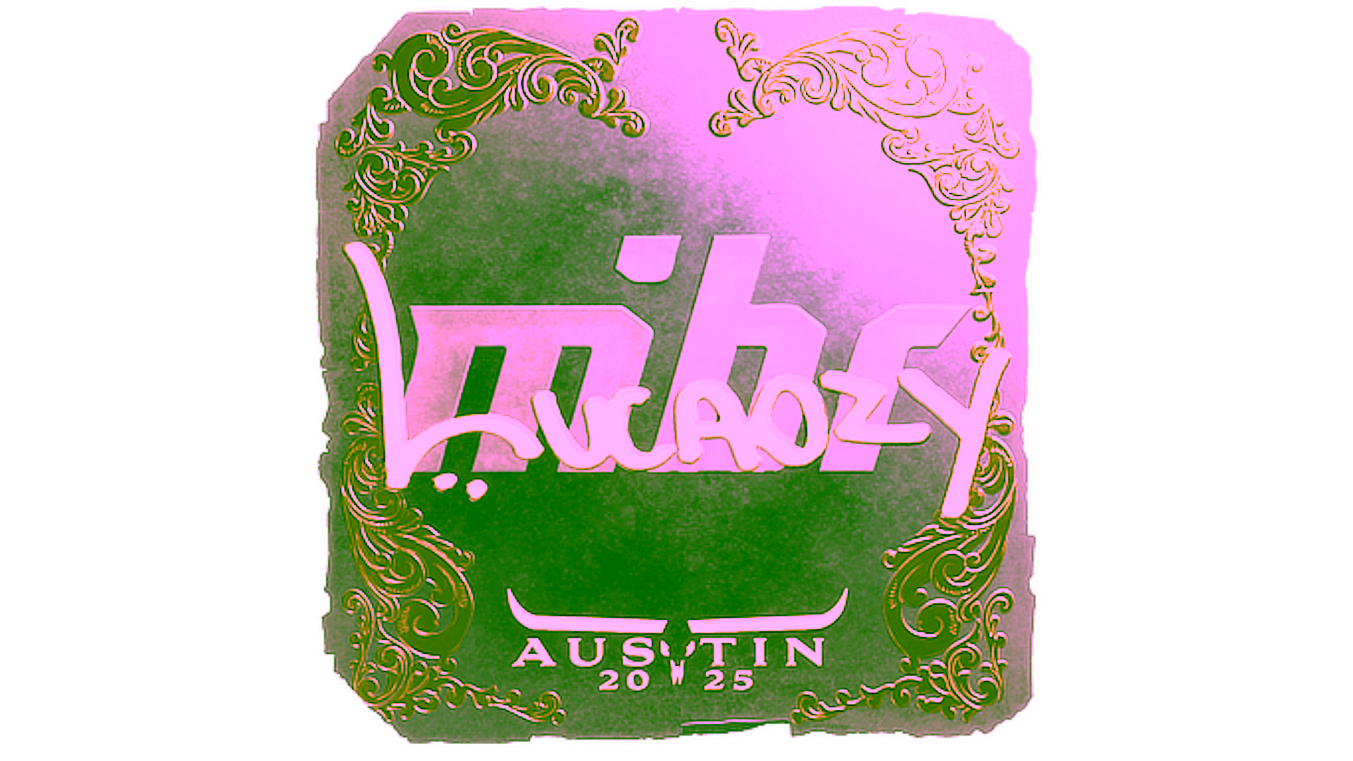 Display for Sticker | Lucaozy (Gold) | Austin 2025