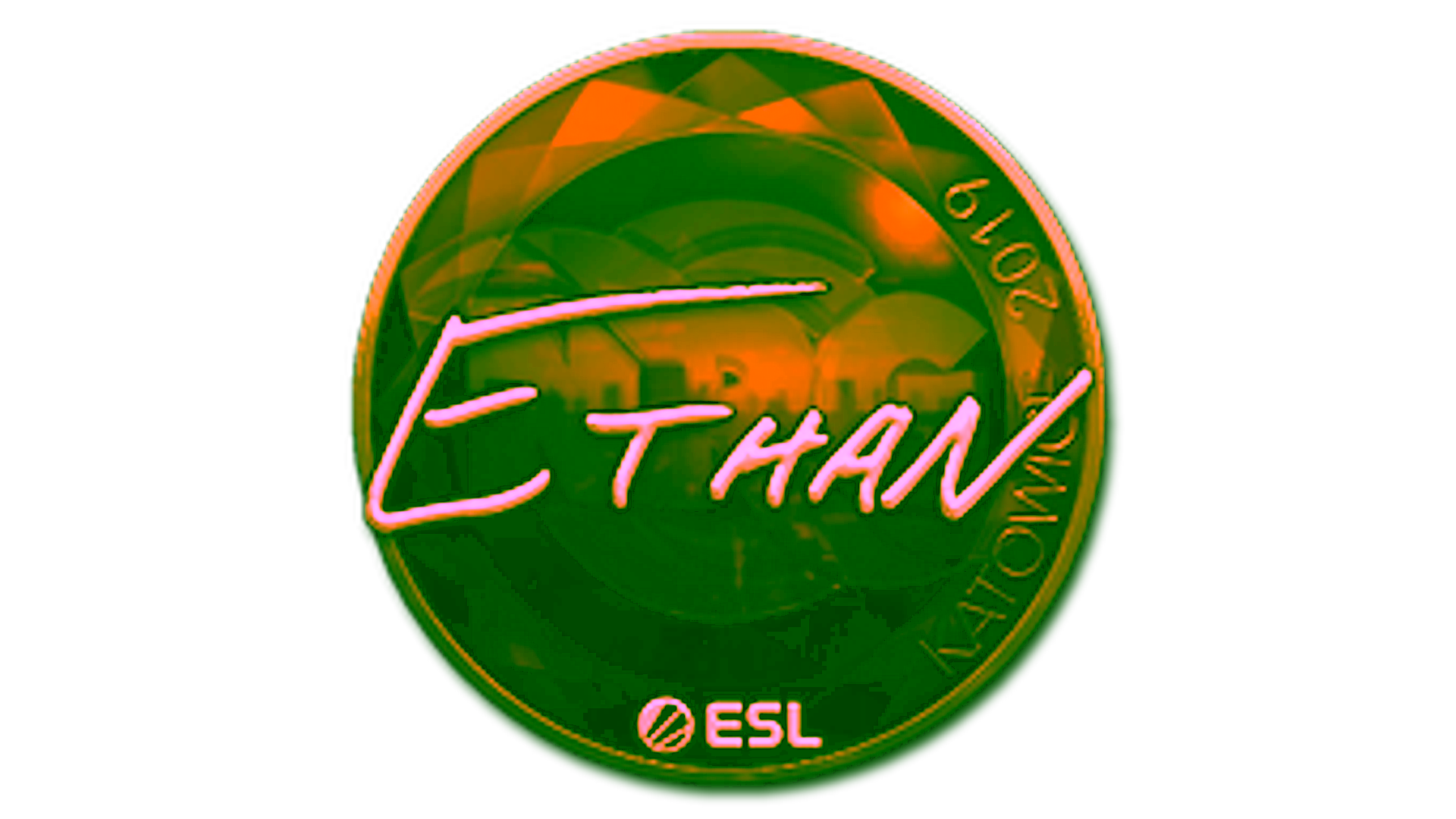 Anzeige für Sticker | Ethan (Gold) | Katowice 2019