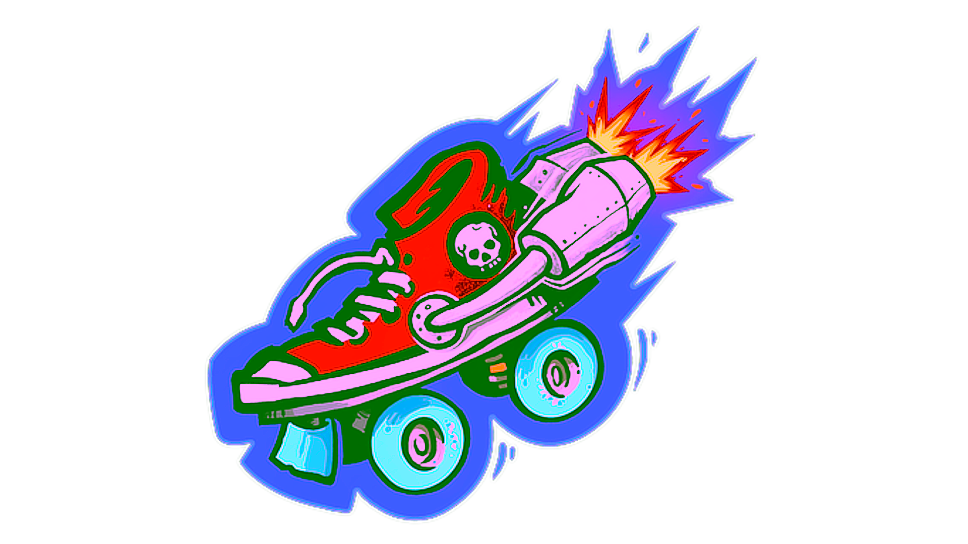 Display for Sticker | Rocket Skates