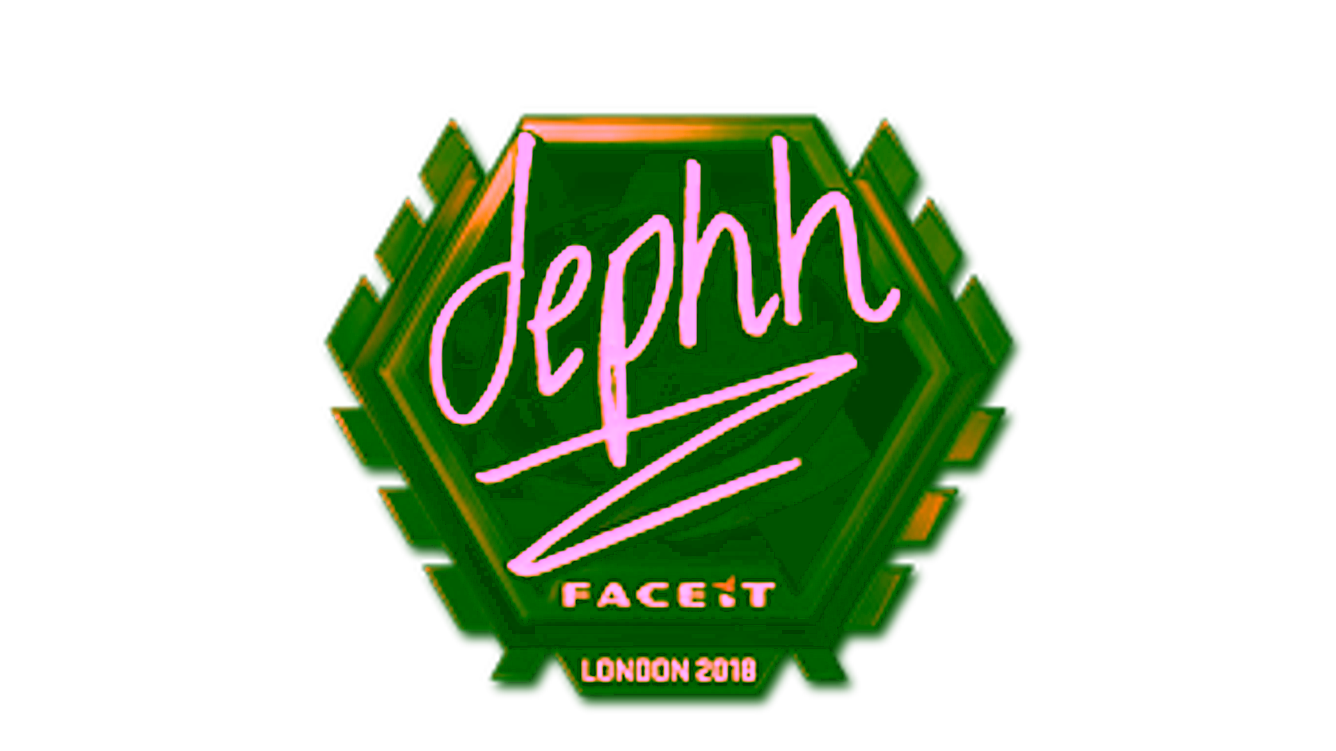 Visar för Sticker | dephh (Gold) | London 2018