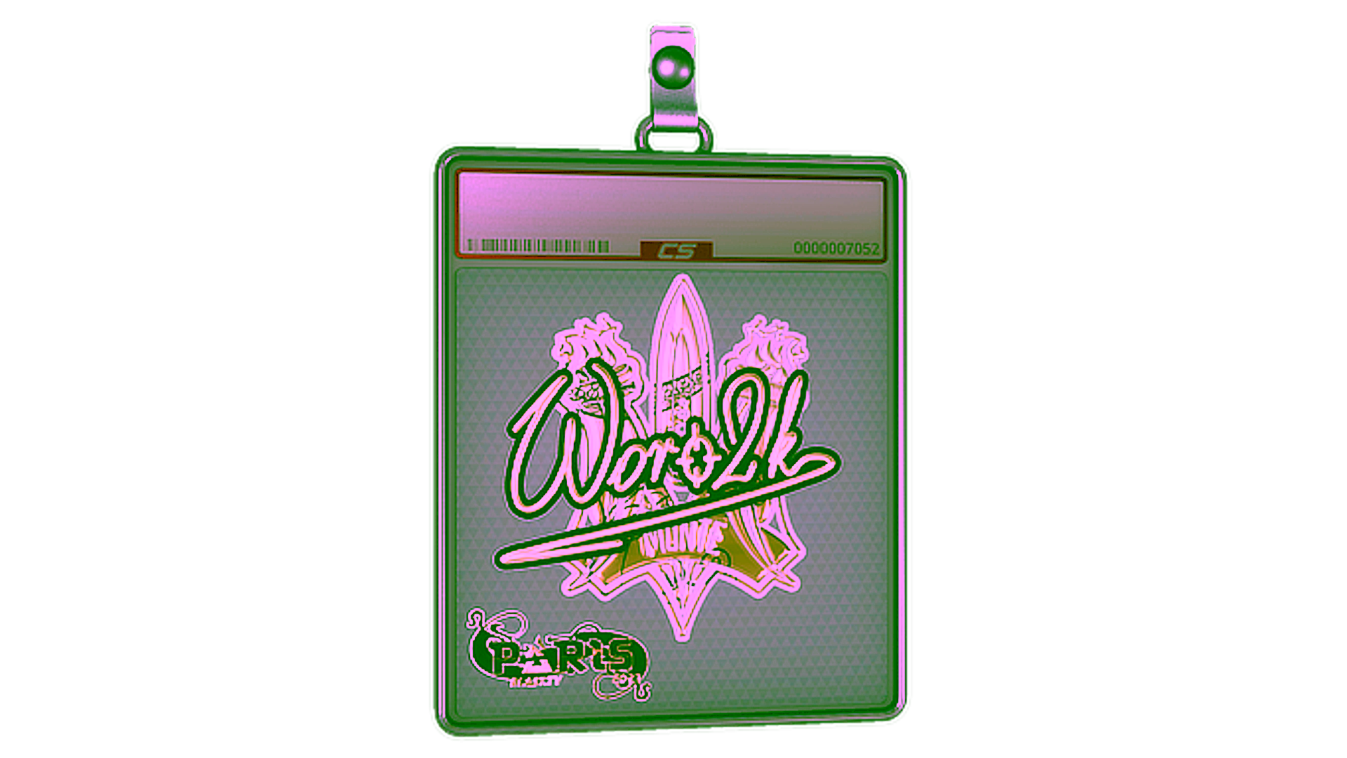 Anzeige für Sticker Slab | Woro2k (Gold) | Paris 2023