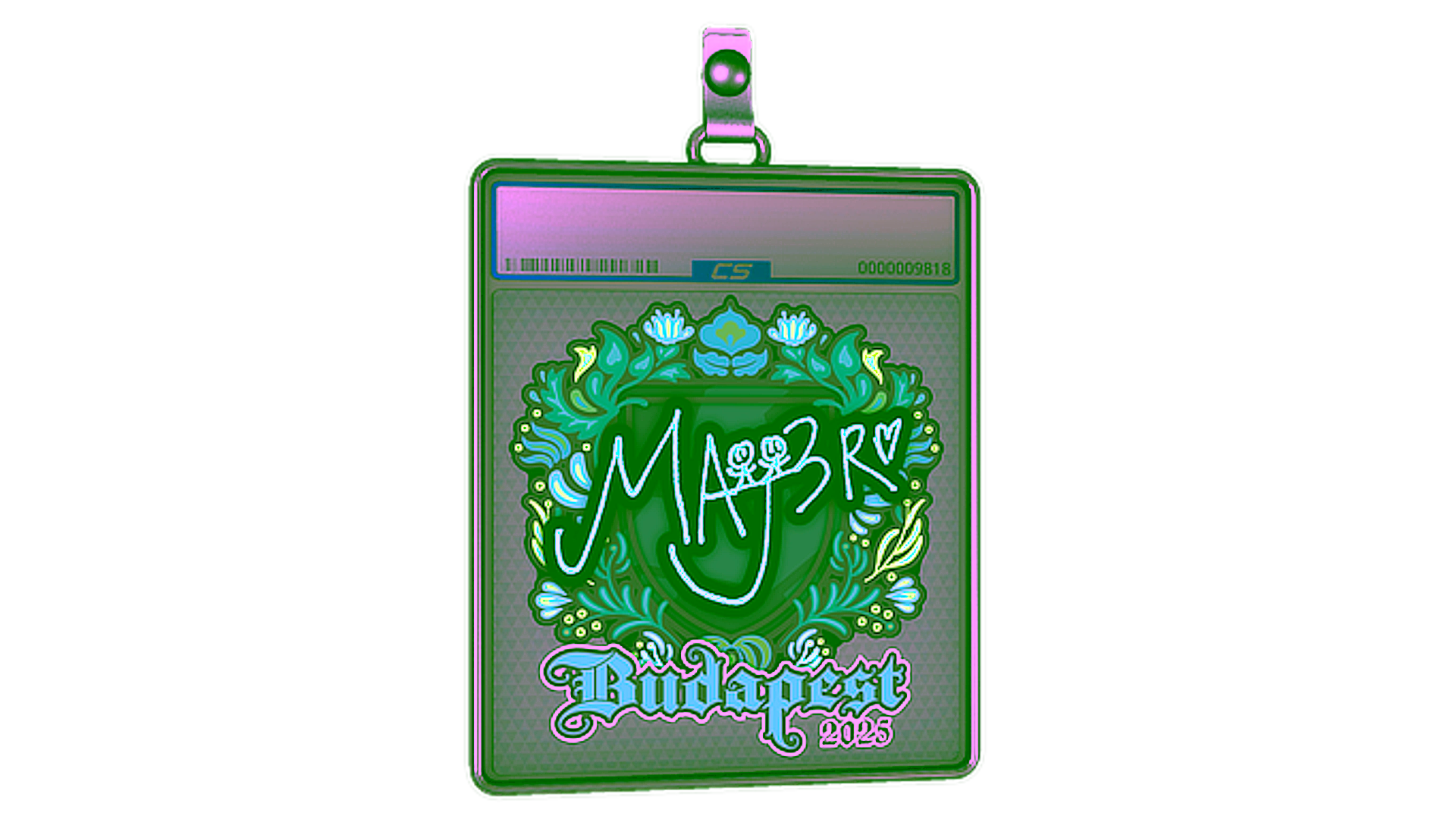 Visar för Sticker Slab | MAJ3R | Budapest 2025