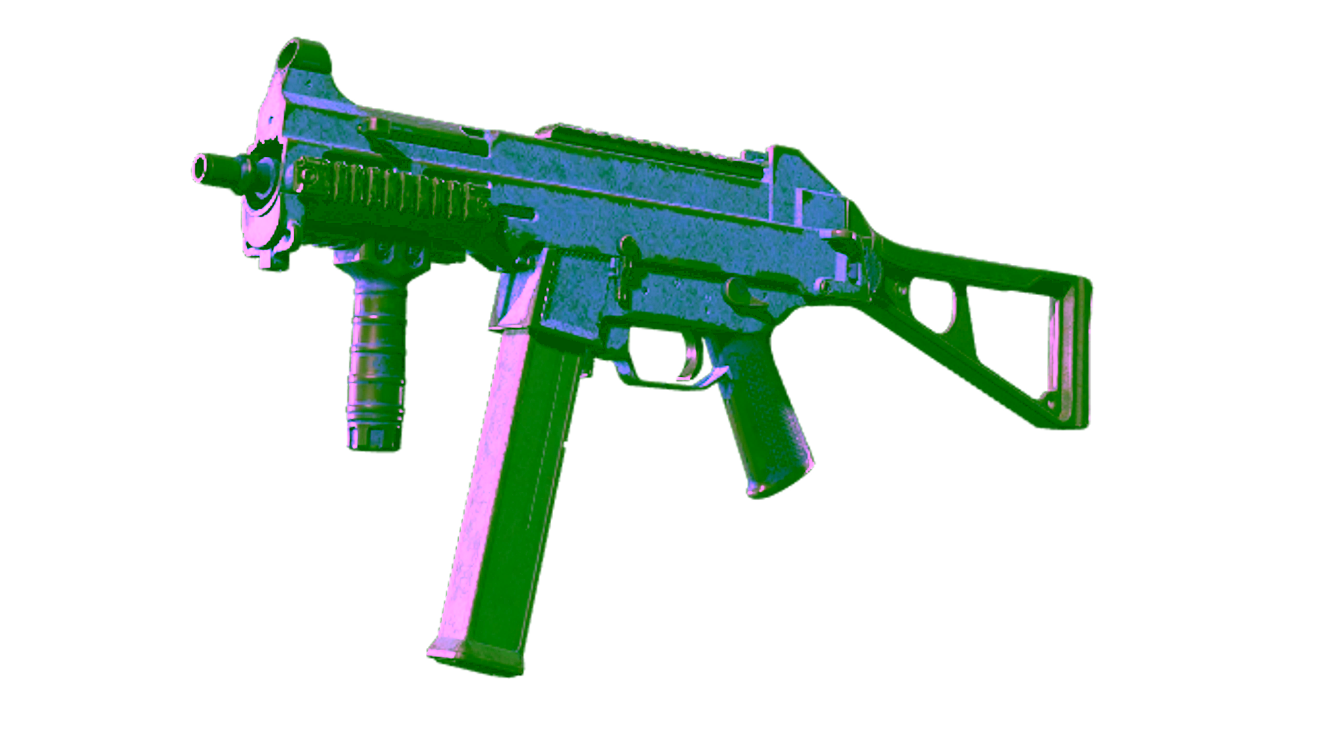 Visar för Souvenir UMP-45 | Indigo (Battle-Scarred)