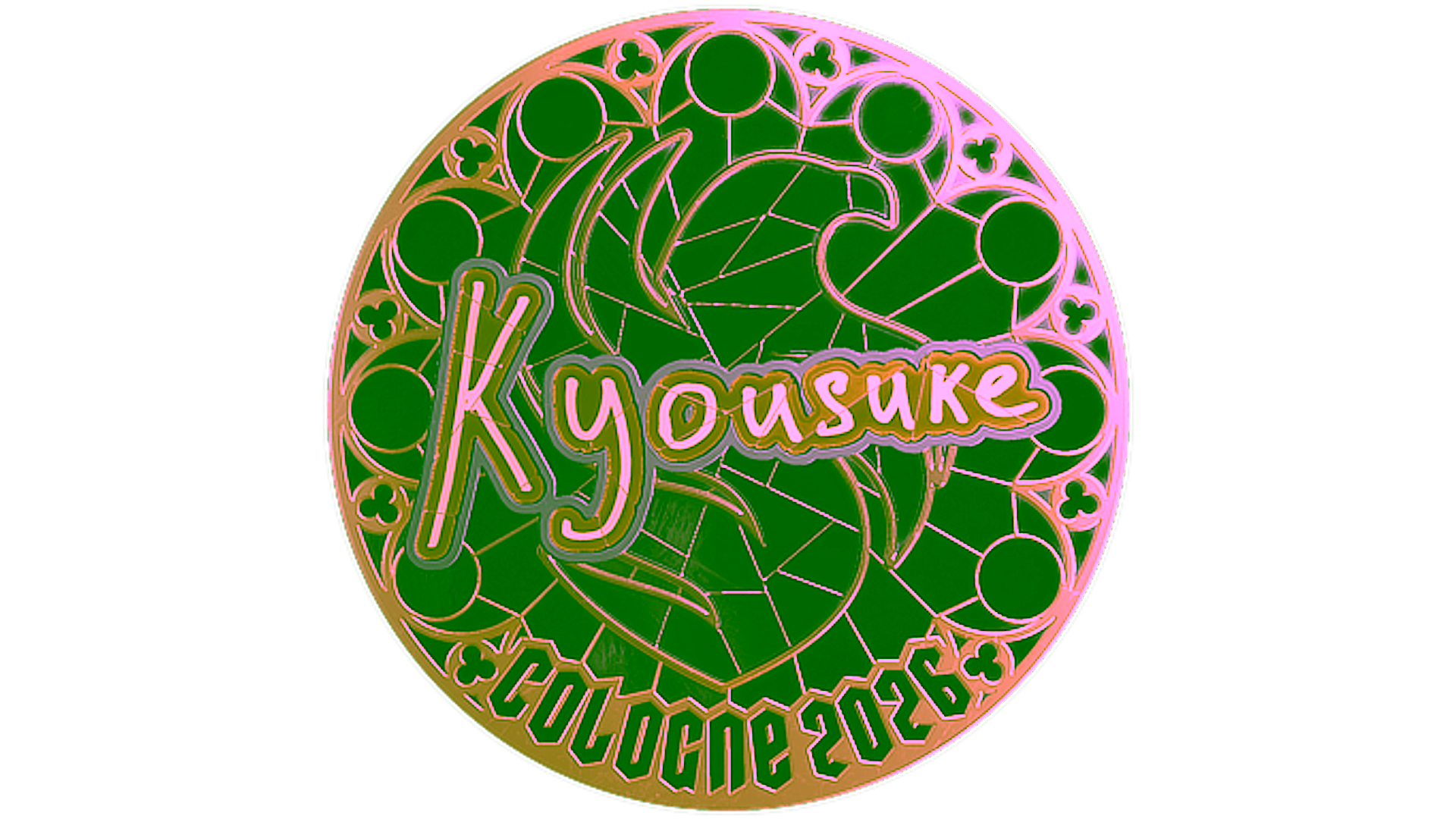 Display for Sticker | kyousuke (Gold) | Cologne 2026