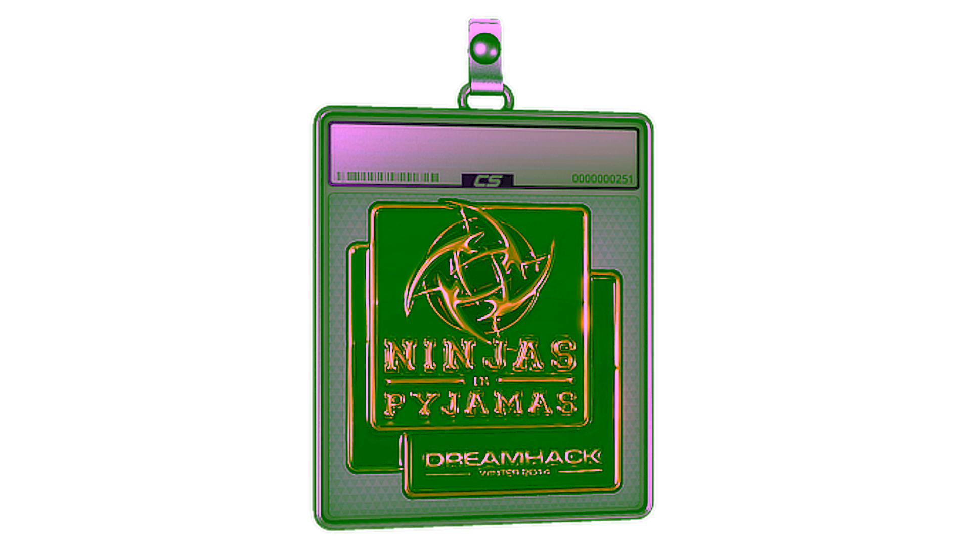 Rodyti Sticker Slab | Ninjas in Pyjamas (Gold) | DreamHack 2014