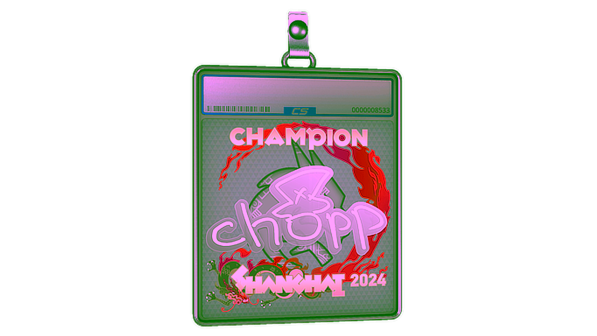 Display for Sticker Slab | chopper (Champion) | Shanghai 2024