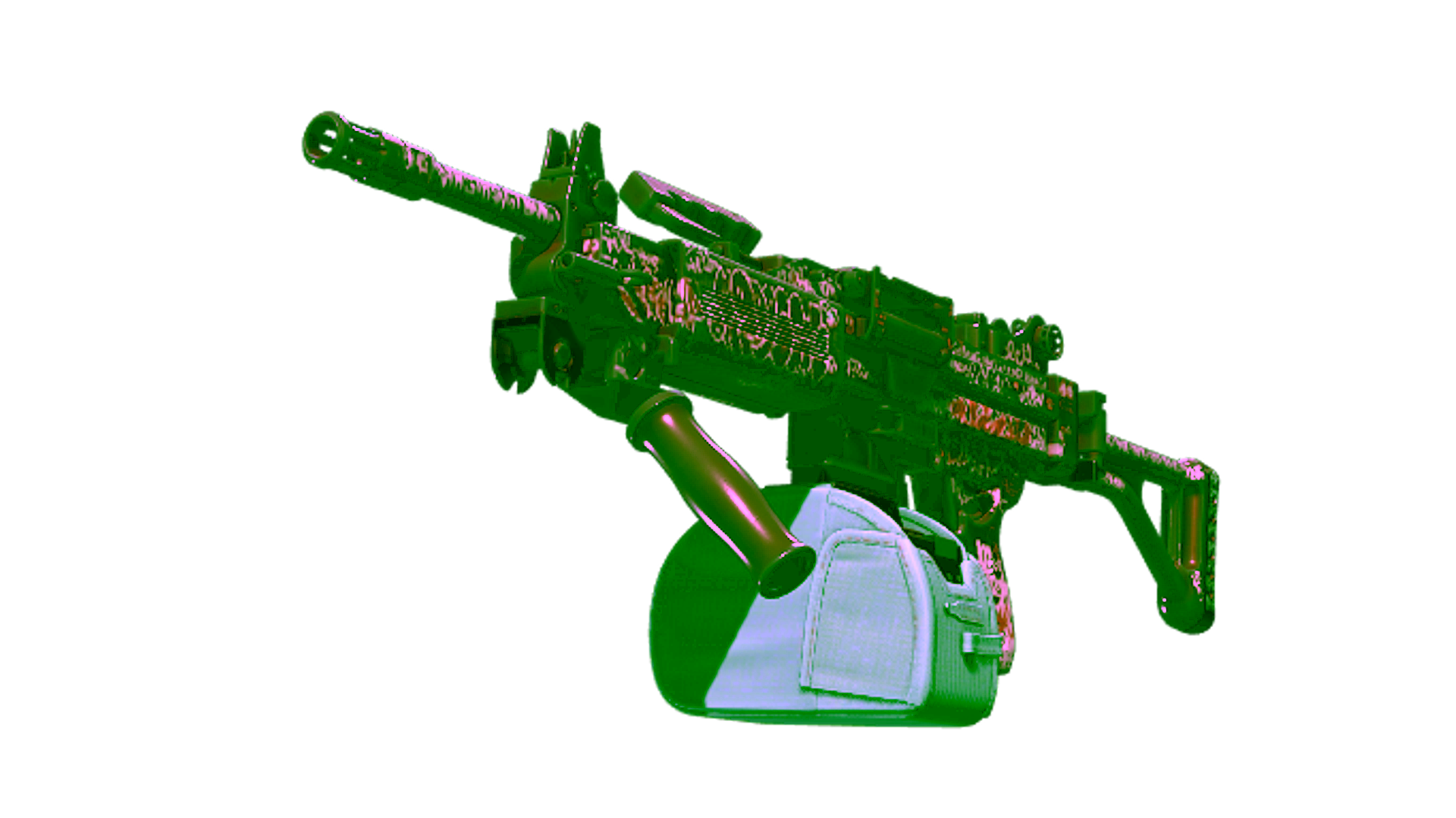Display for Souvenir Negev | Wall Bang (Factory New)