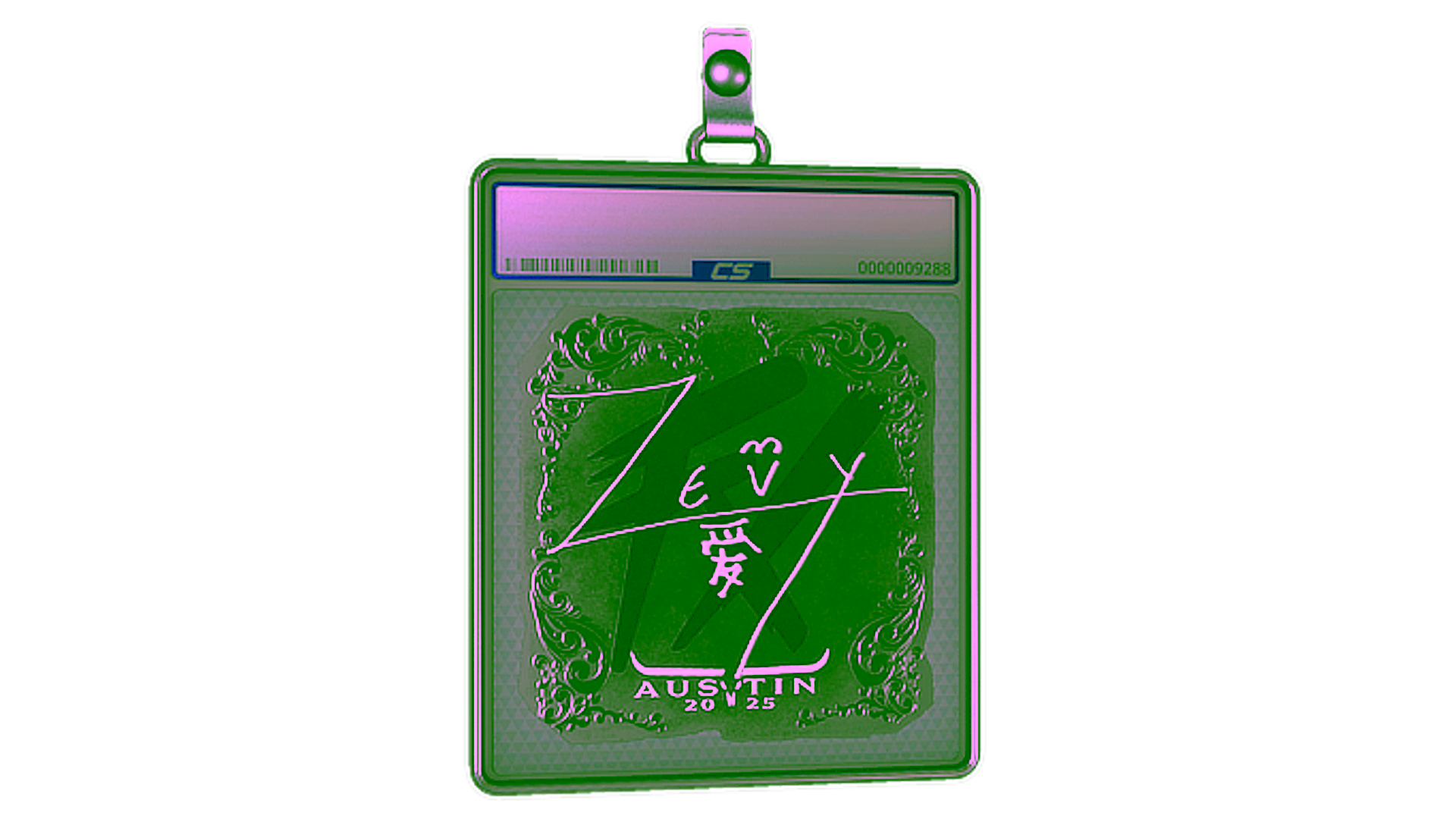 Mostrar para Sticker Slab | zevy (Foil) | Austin 2025