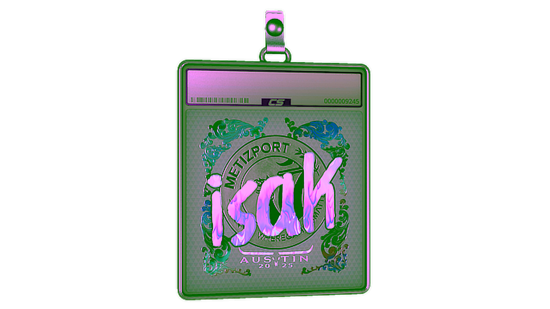 Affichage pour Sticker Slab | isak (Holo) | Austin 2025