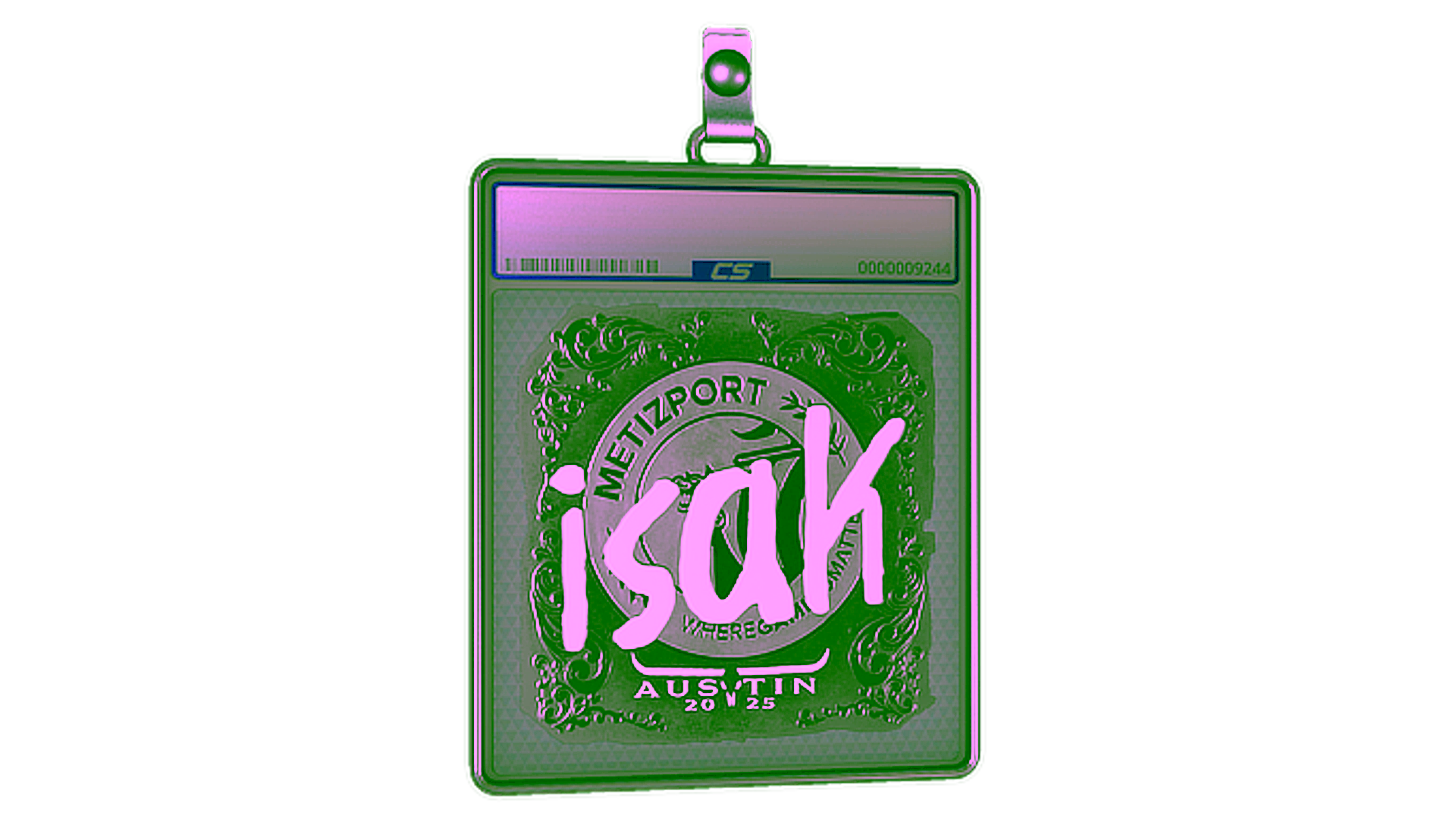 Mostrar para Sticker Slab | isak (Foil) | Austin 2025