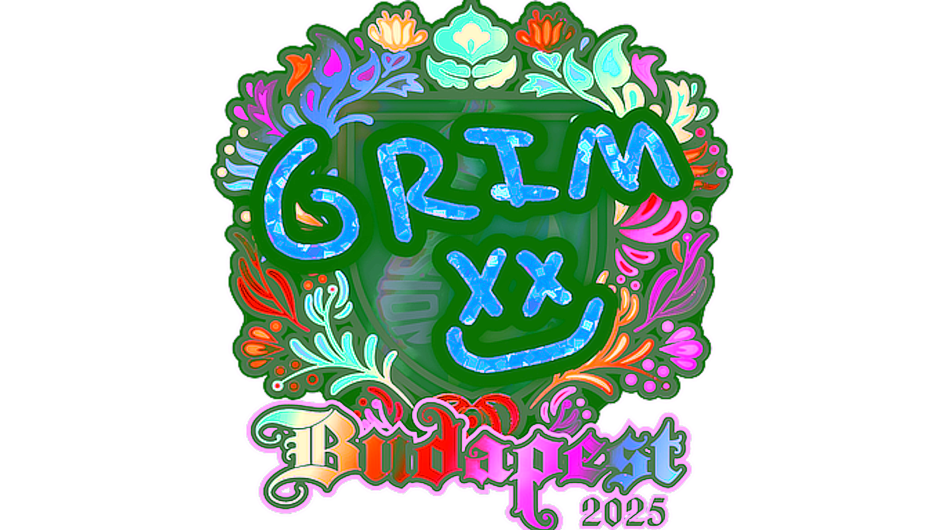 Exibição para Sticker | Grim (Holo) | Budapest 2025