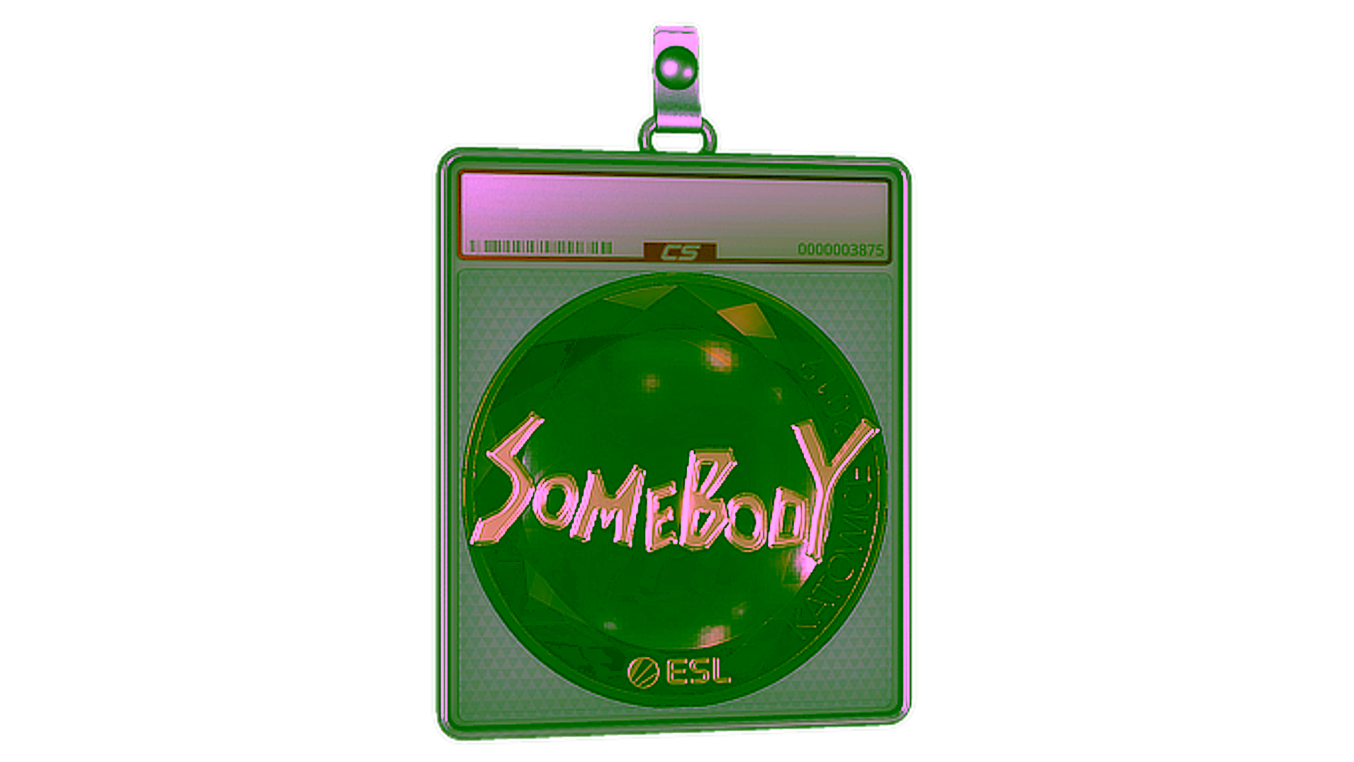 Display for Sticker Slab | somebody (Gold) | Katowice 2019