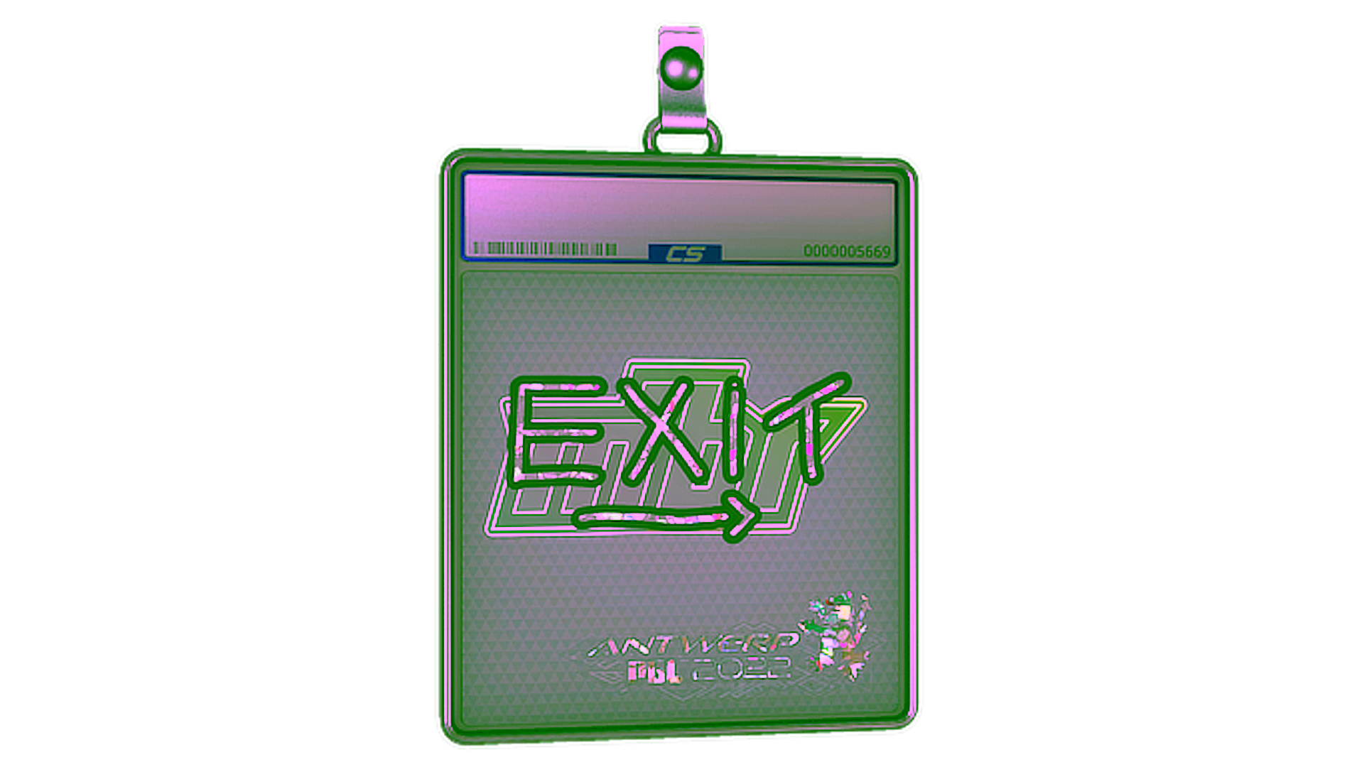 Display for Sticker Slab | exit (Glitter) | Antwerp 2022