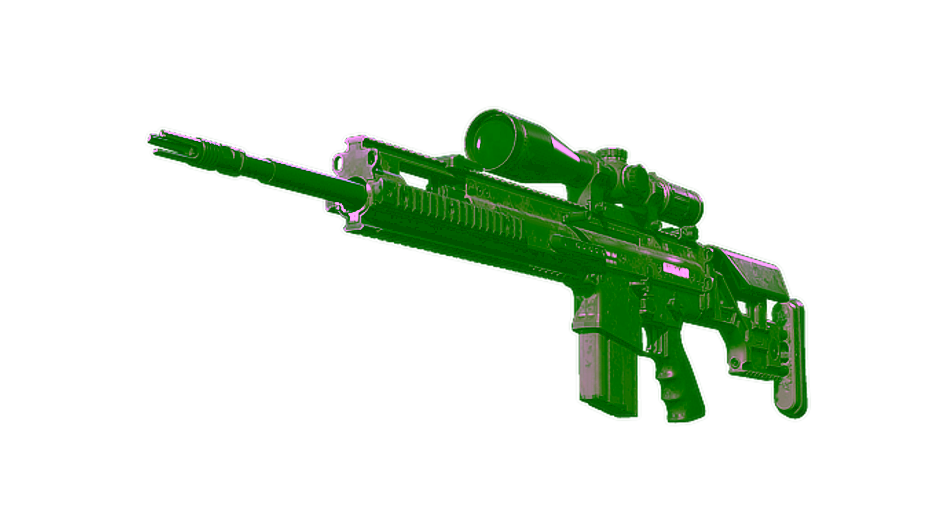 Display for Souvenir SCAR-20 | Zinc (Battle-Scarred)