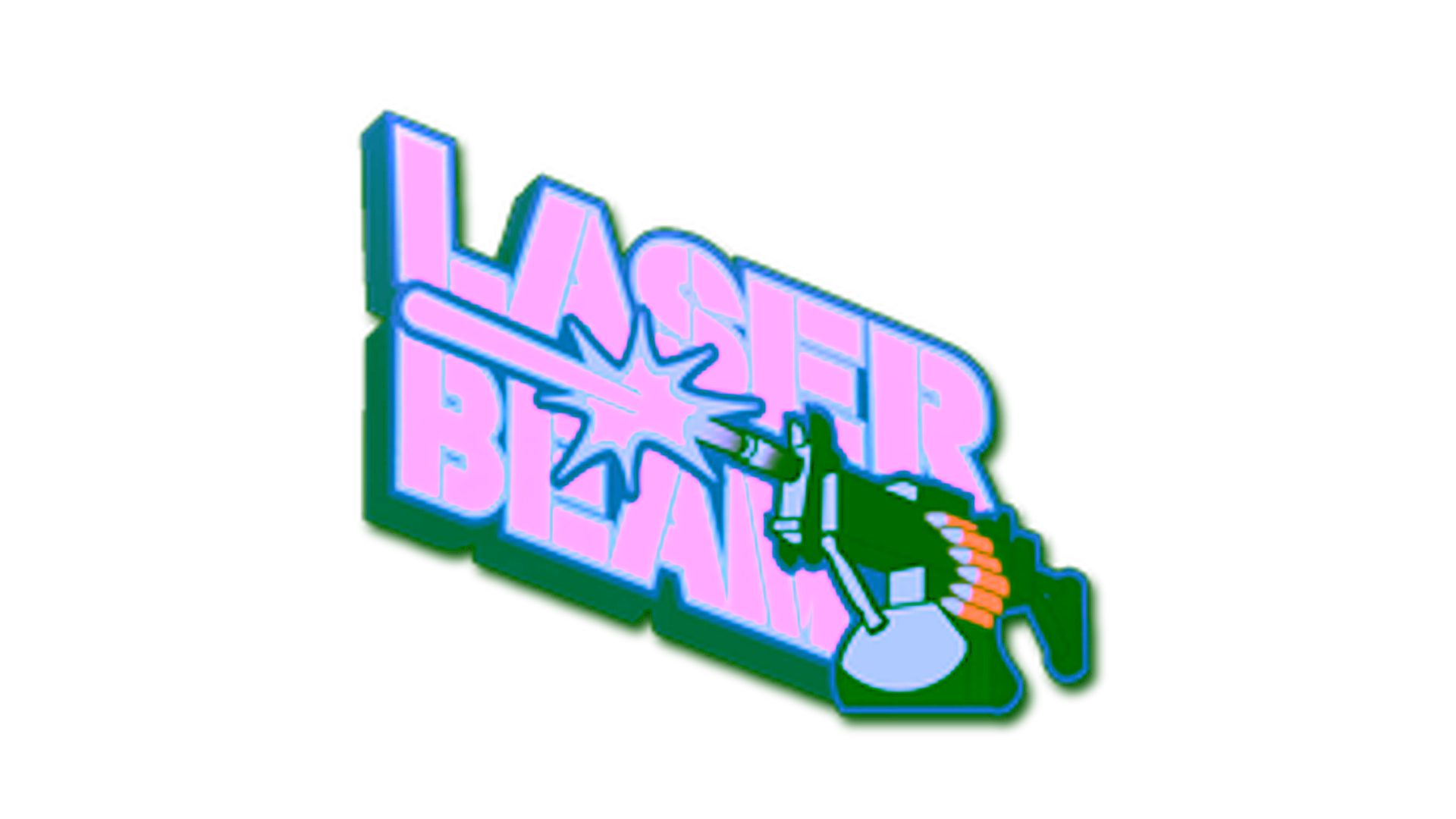 Display for Sticker | Laser Beam