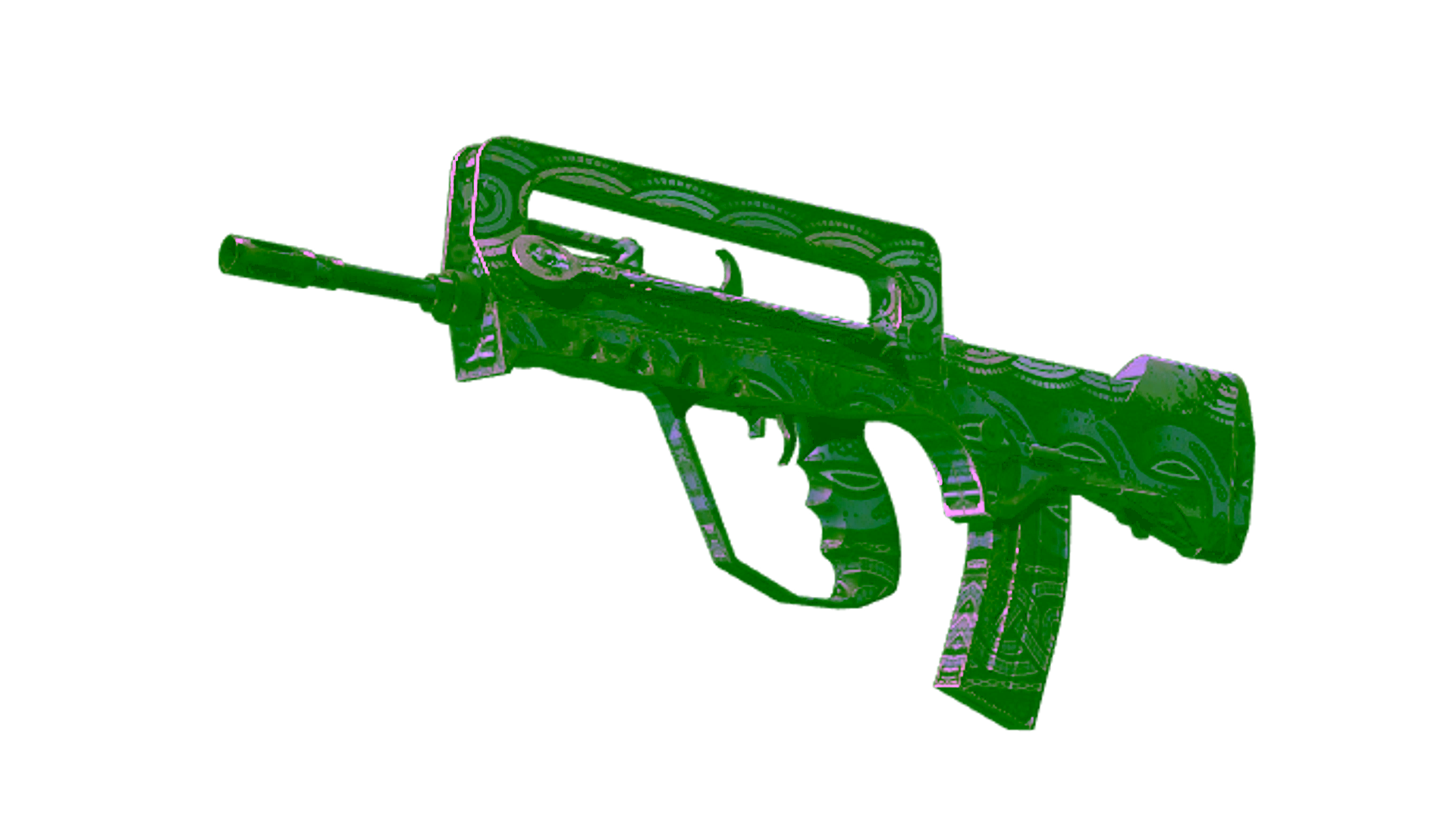 Display for Souvenir FAMAS | Night Borre (Well-Worn)