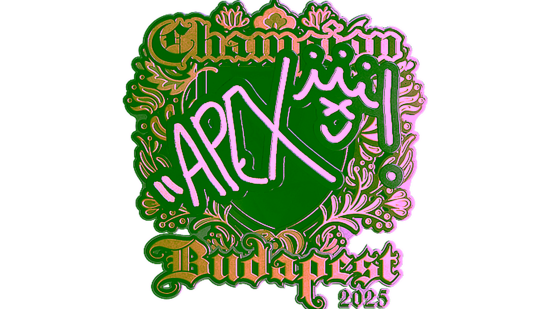 Display for Sticker | apEX (Gold, Champion) | Budapest 2025