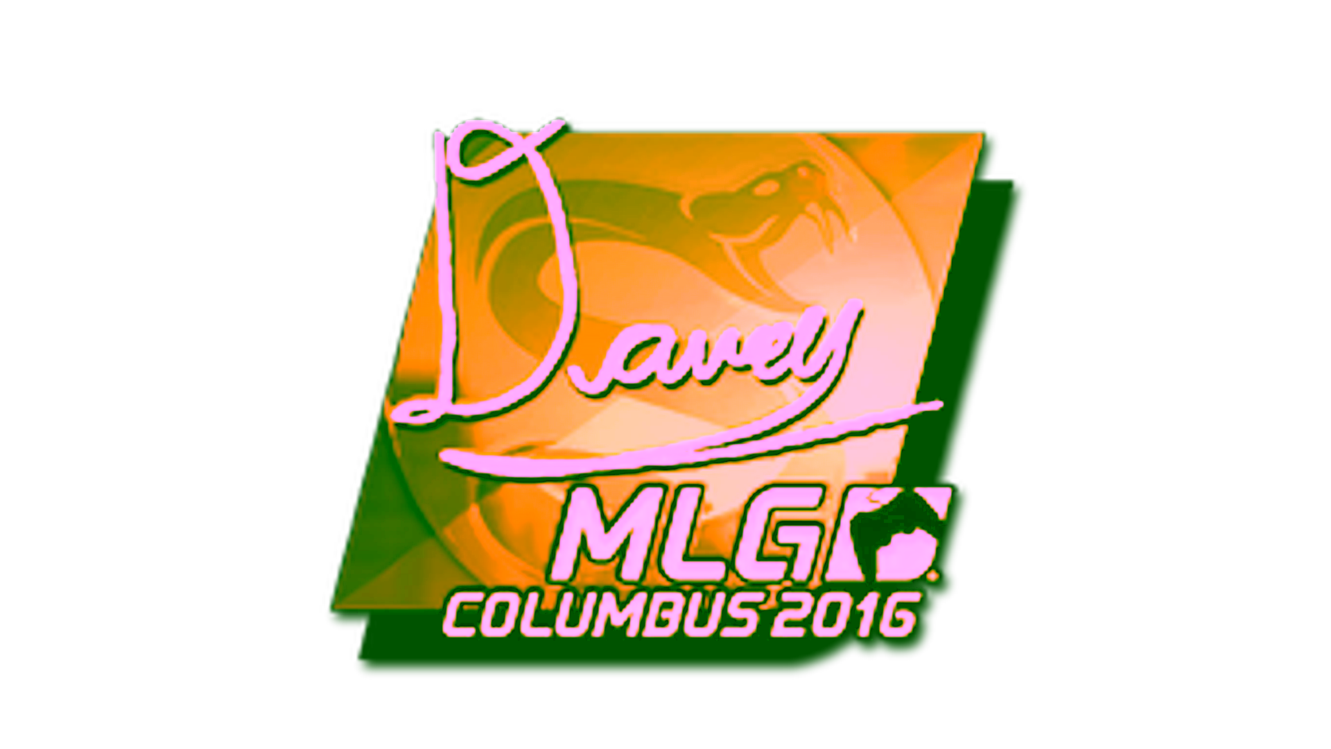 Exibição para Sticker | DAVEY (Gold) | MLG Columbus 2016