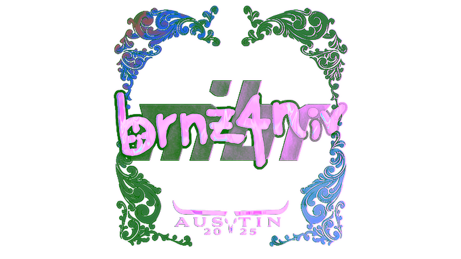 Display for Sticker | brnz4n (Holo) | Austin 2025