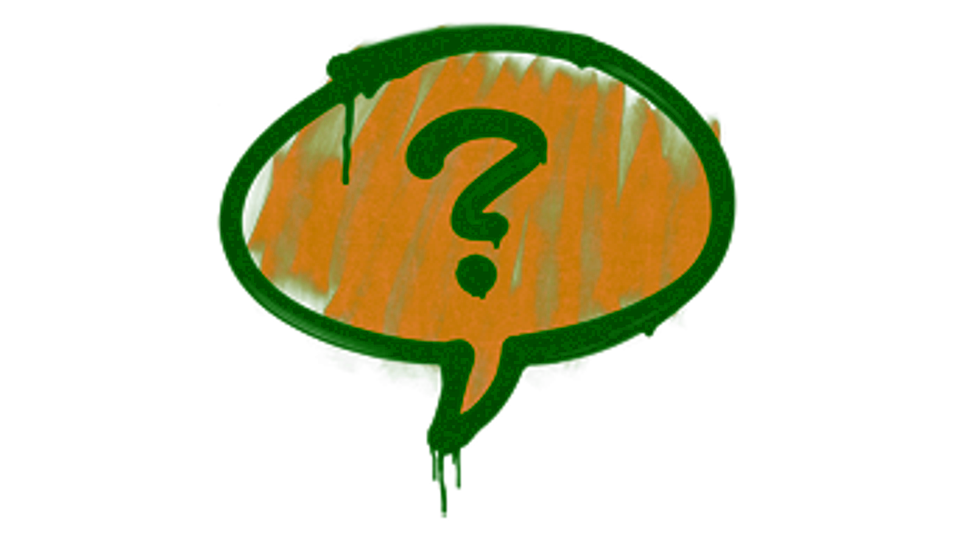 Display for Sealed Graffiti | Question Mark (Desert Amber)