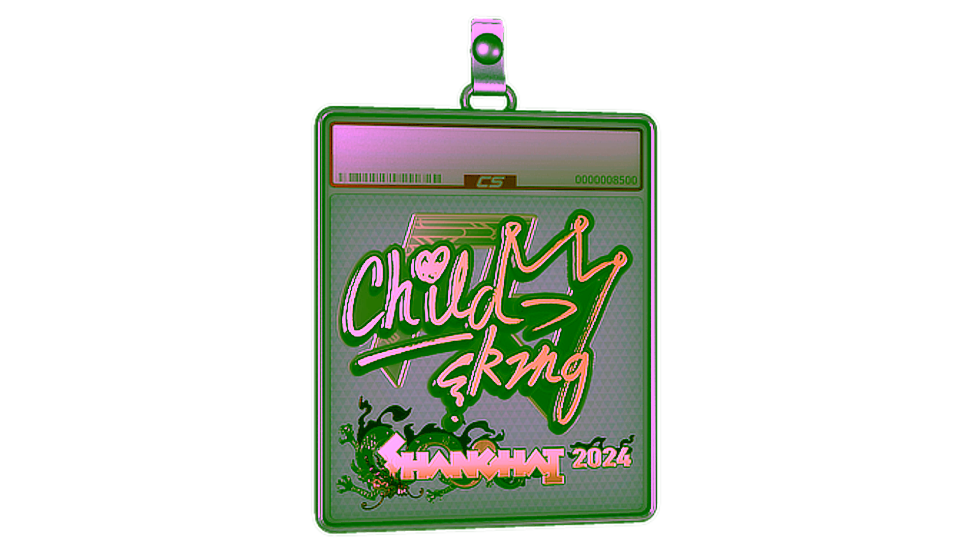 Display for Sticker Slab | ChildKing (Gold) | Shanghai 2024