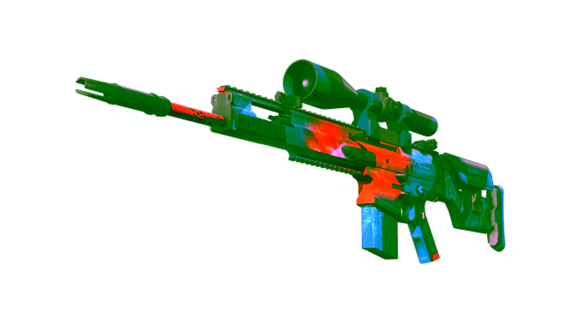 Display for StatTrak™ SCAR-20 | Cardiac (Minimal Wear)