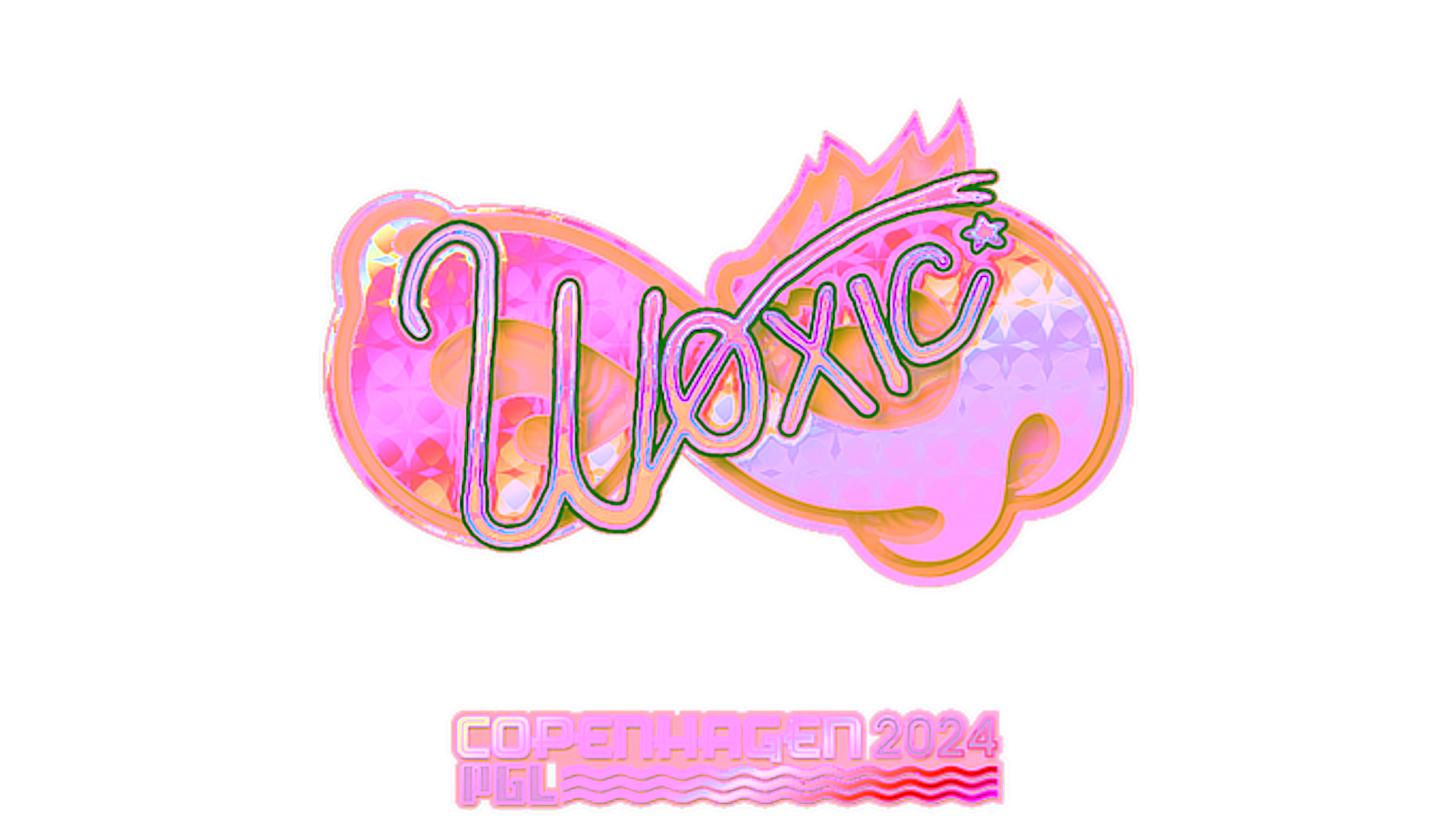 Display for Sticker | woxic (Holo) | Copenhagen 2024
