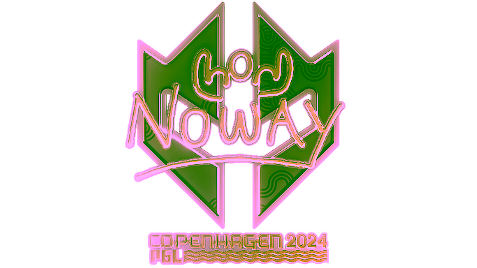 Display for Sticker | noway (Gold) | Copenhagen 2024