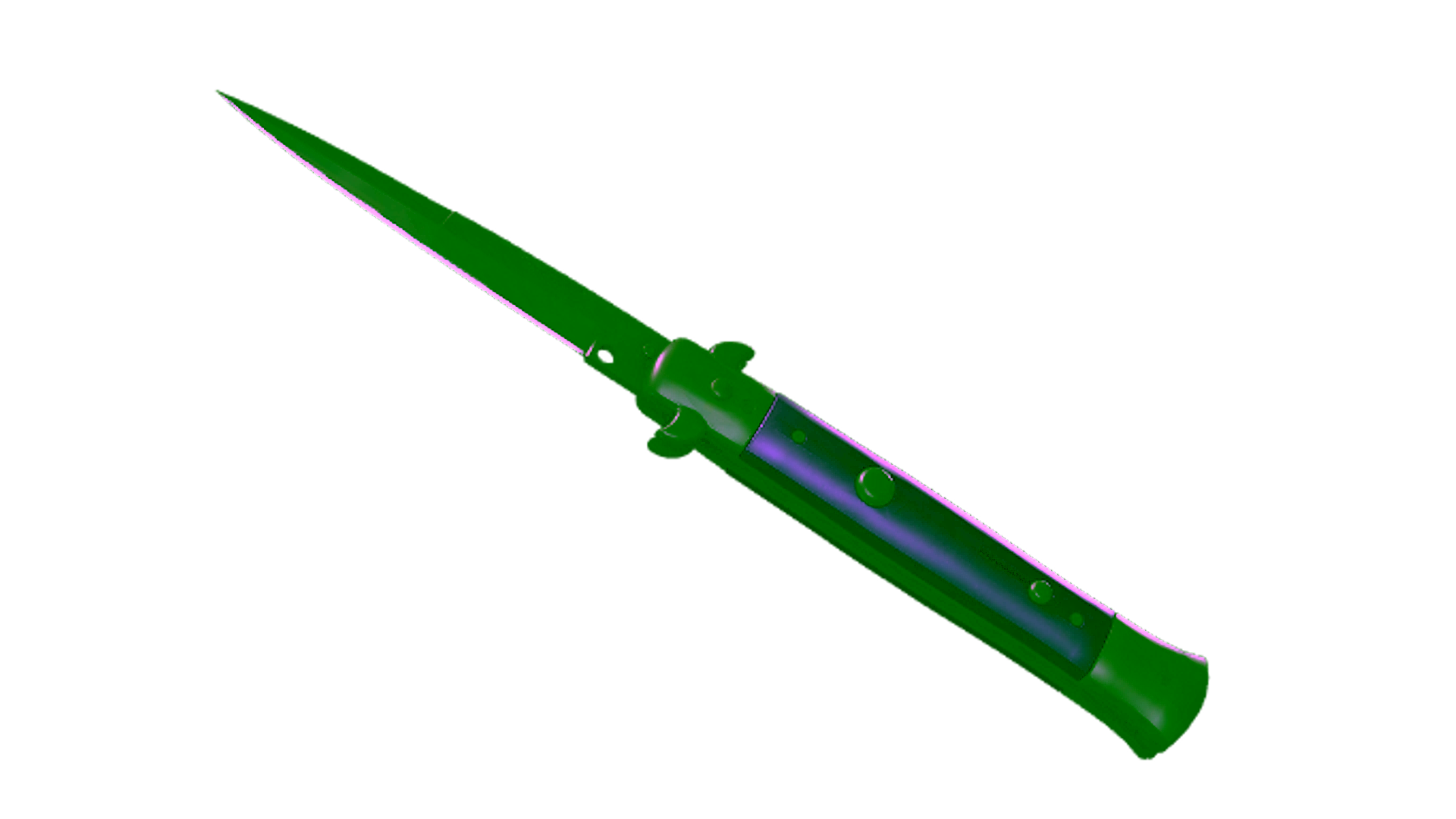 Display for ★ StatTrak™ Stiletto Knife | Ultraviolet (Factory New)
