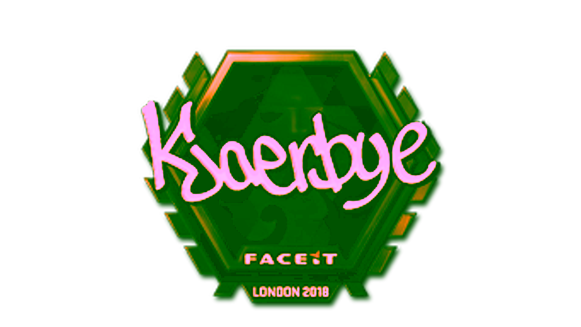 Display for Sticker | Kjaerbye (Gold) | London 2018