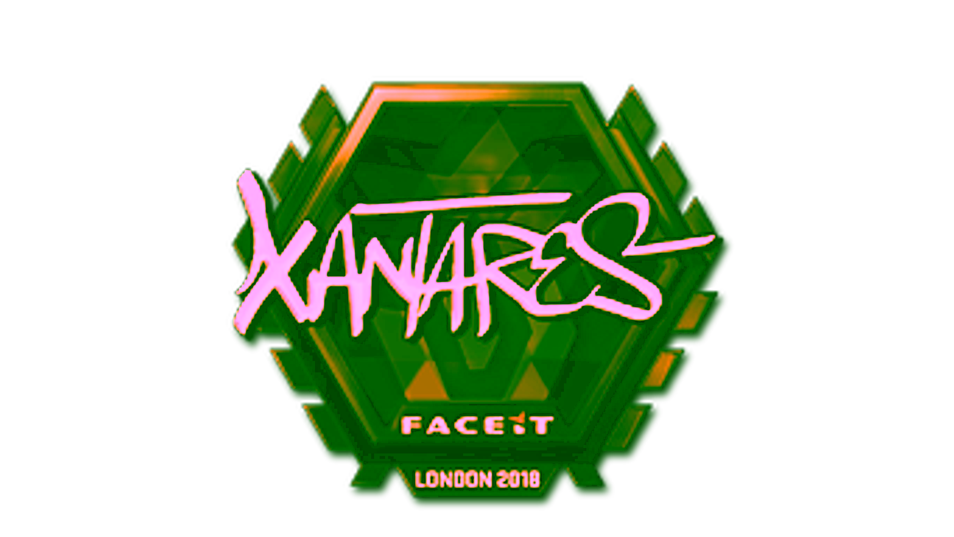 Display for Sticker | XANTARES (Gold) | London 2018