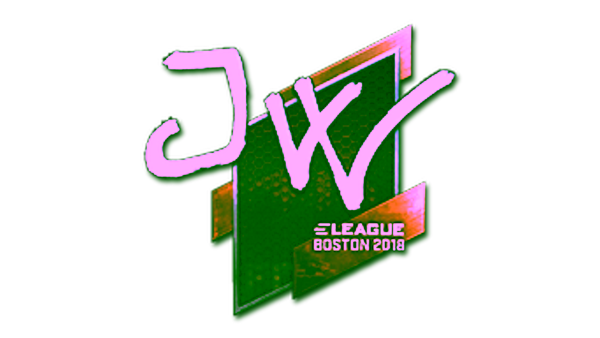 Display for Sticker | JW (Foil) | Boston 2018