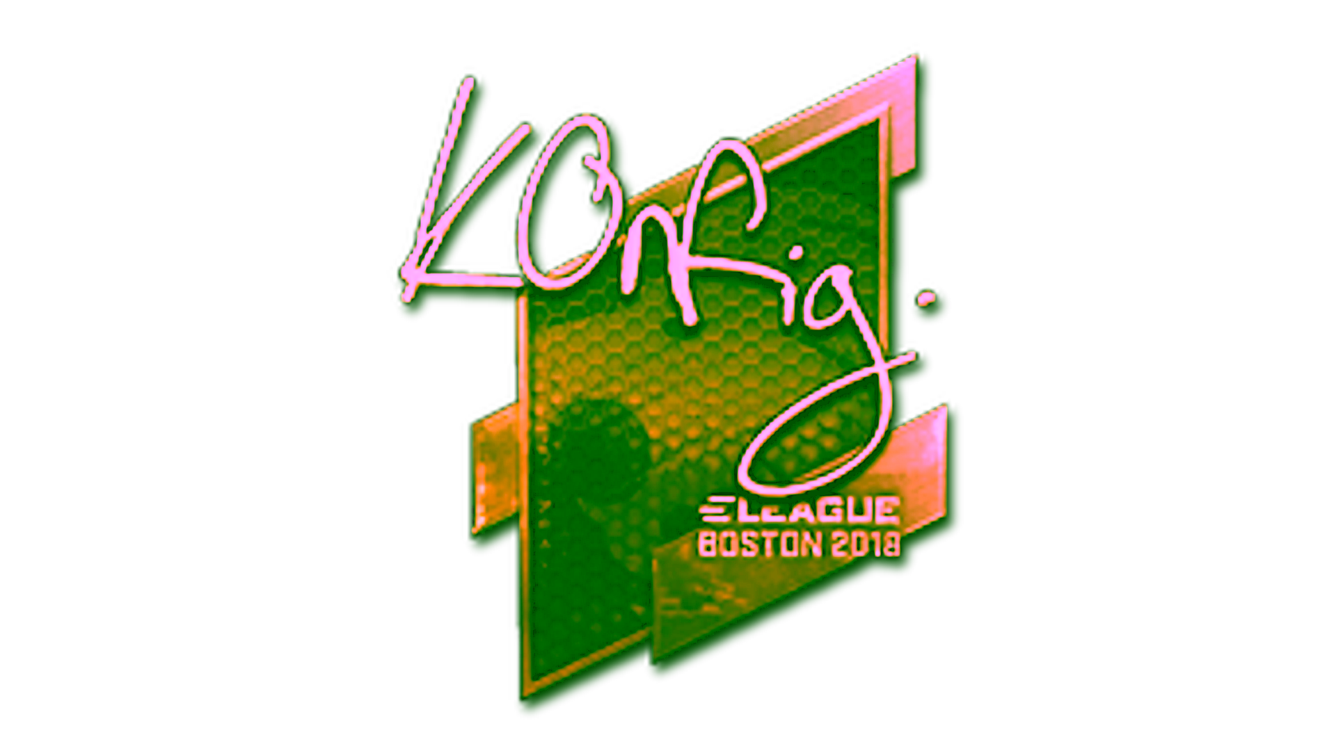 Display for Sticker | k0nfig (Gold) | Boston 2018