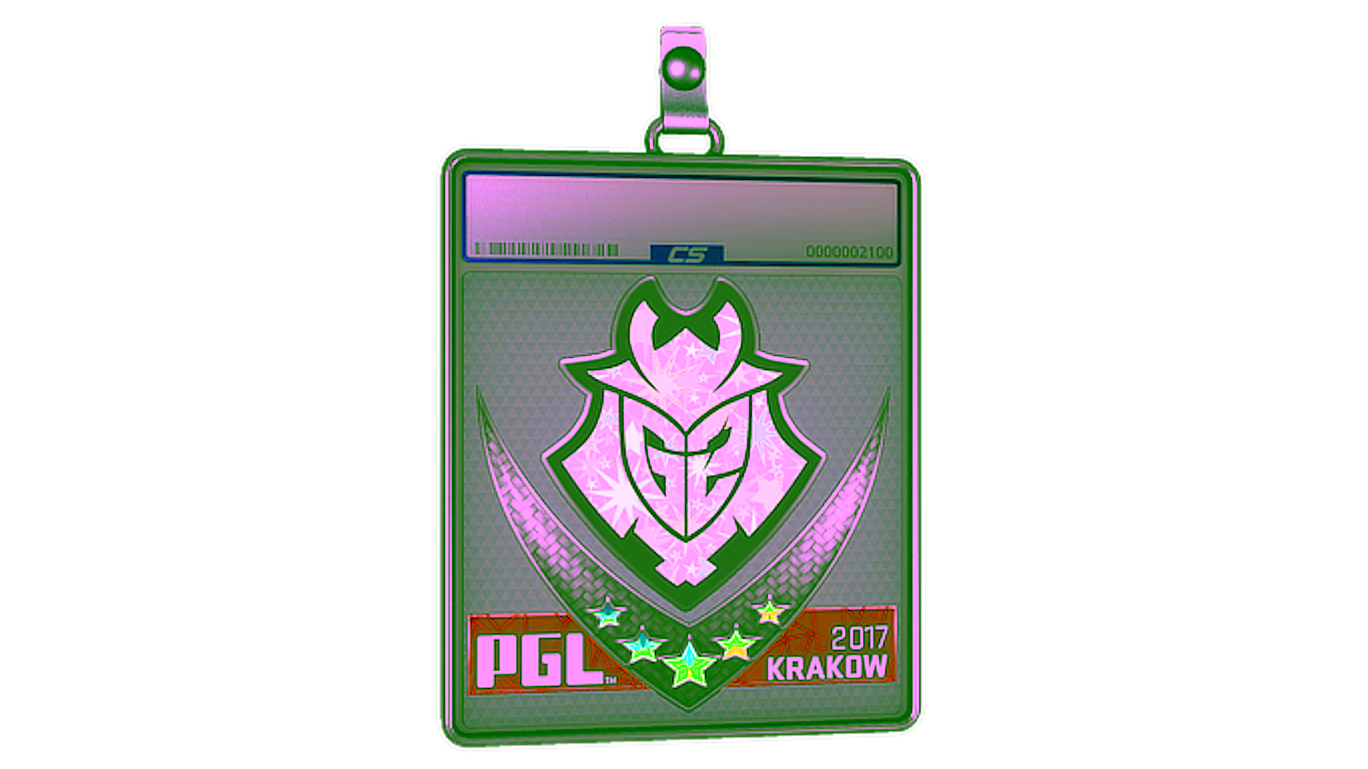 Display for Sticker Slab | G2 Esports (Holo) | Krakow 2017