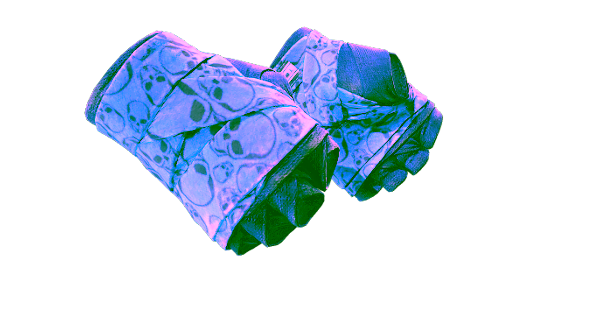 Anzeige für ★ Hand Wraps | Cobalt Skulls (Well-Worn)