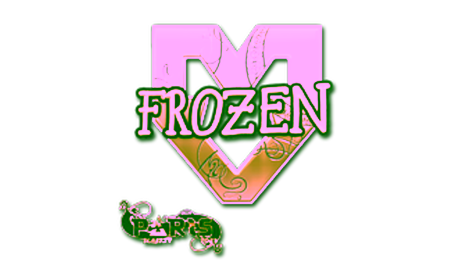 Display for Sticker | frozen (Gold) | Paris 2023