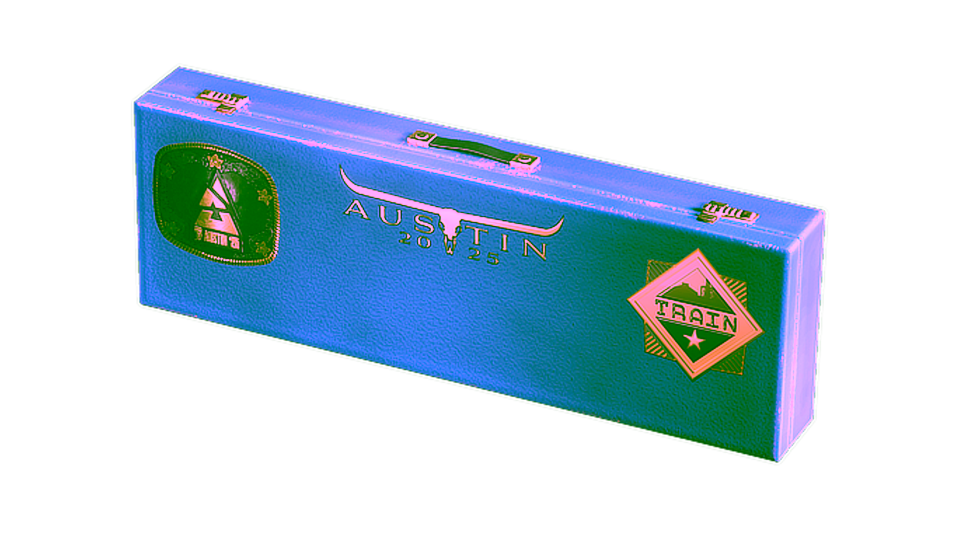 Display for Austin 2025 Train Souvenir Highlight Package