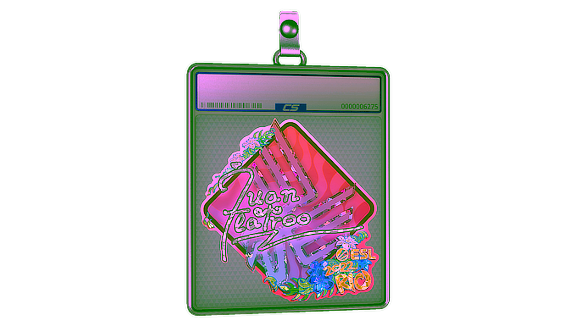 Sticker Slab | juanflatroo (Glitter) | Rio 2022 için görüntü