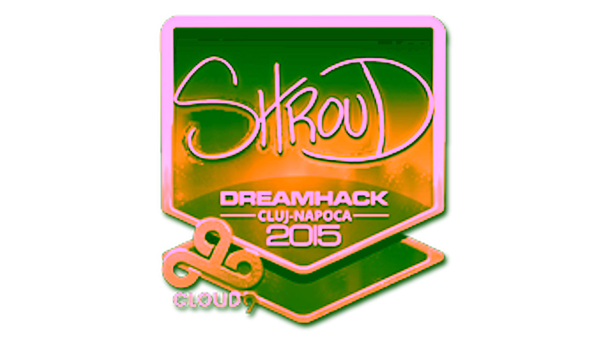 Affichage pour Sticker | shroud (Gold) | Cluj-Napoca 2015