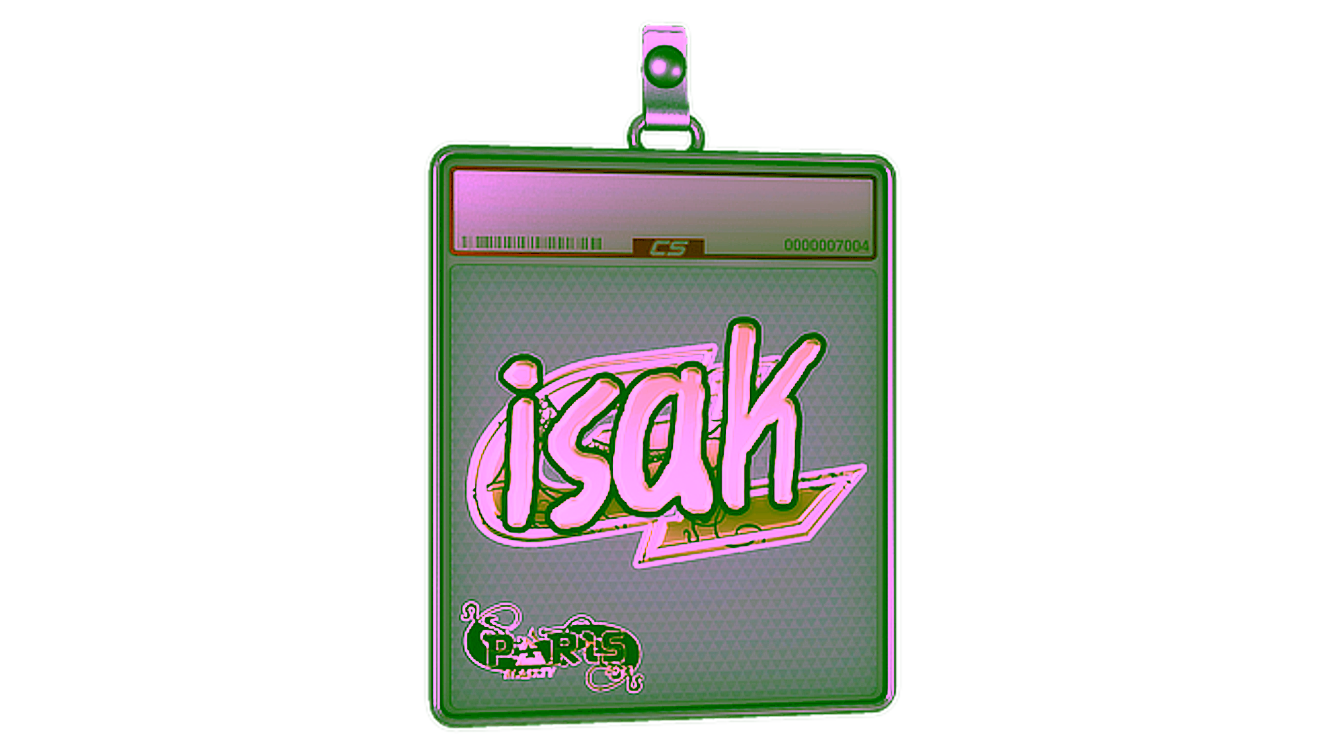 Display for Sticker Slab | isak (Gold) | Paris 2023