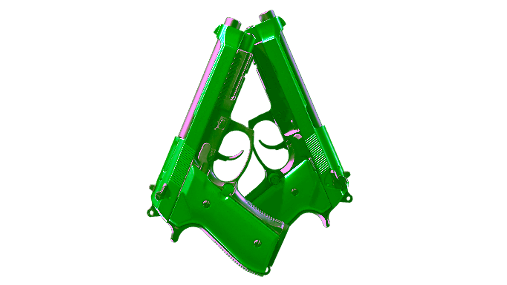 Display for Souvenir Dual Berettas | Emerald (Factory New)