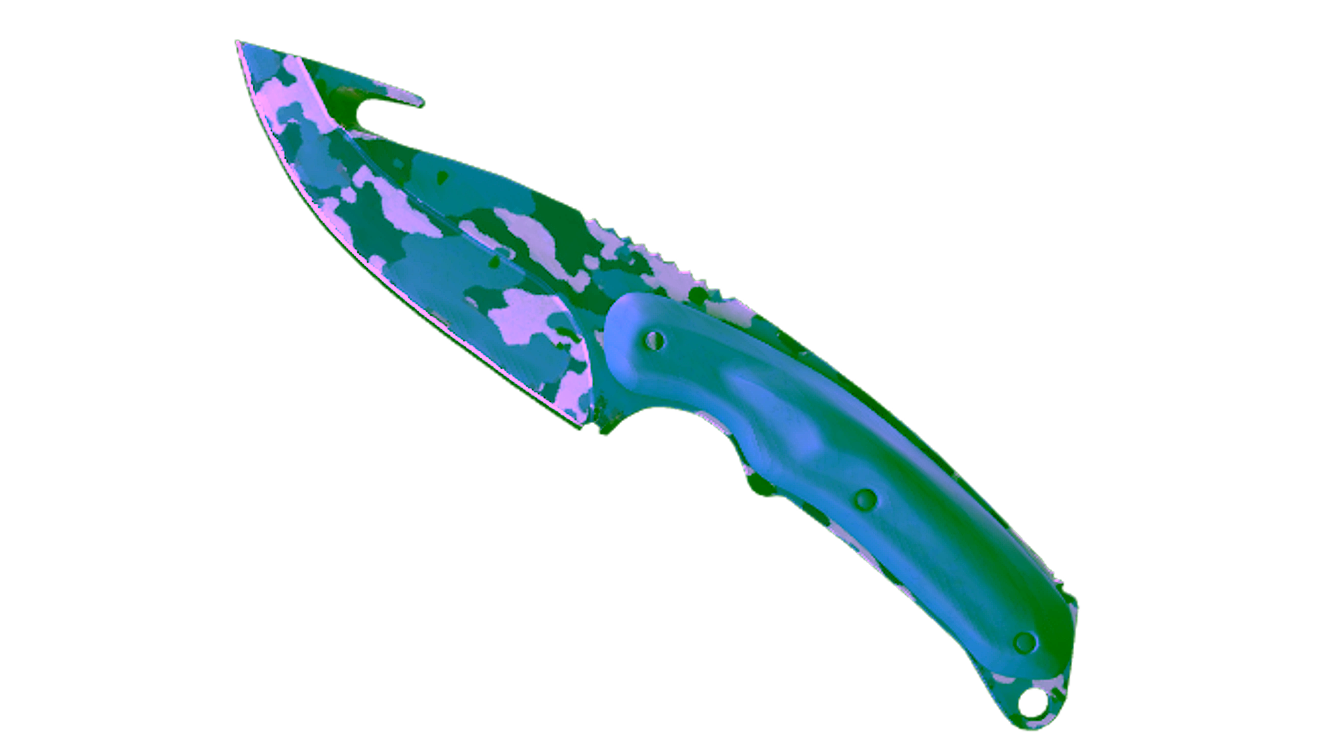 Display for ★ StatTrak™ Gut Knife | Bright Water (Minimal Wear)