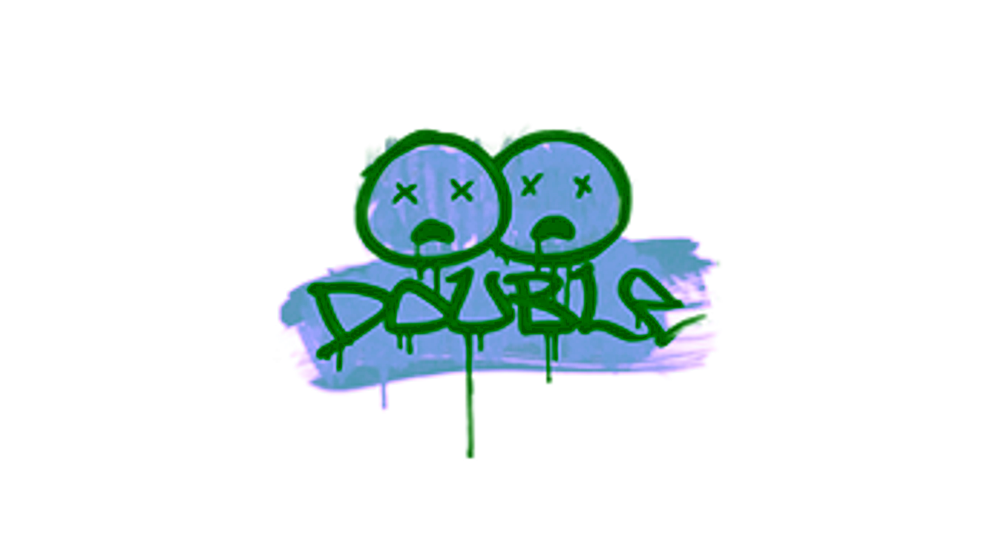 Display for Sealed Graffiti | Double (Wire Blue)