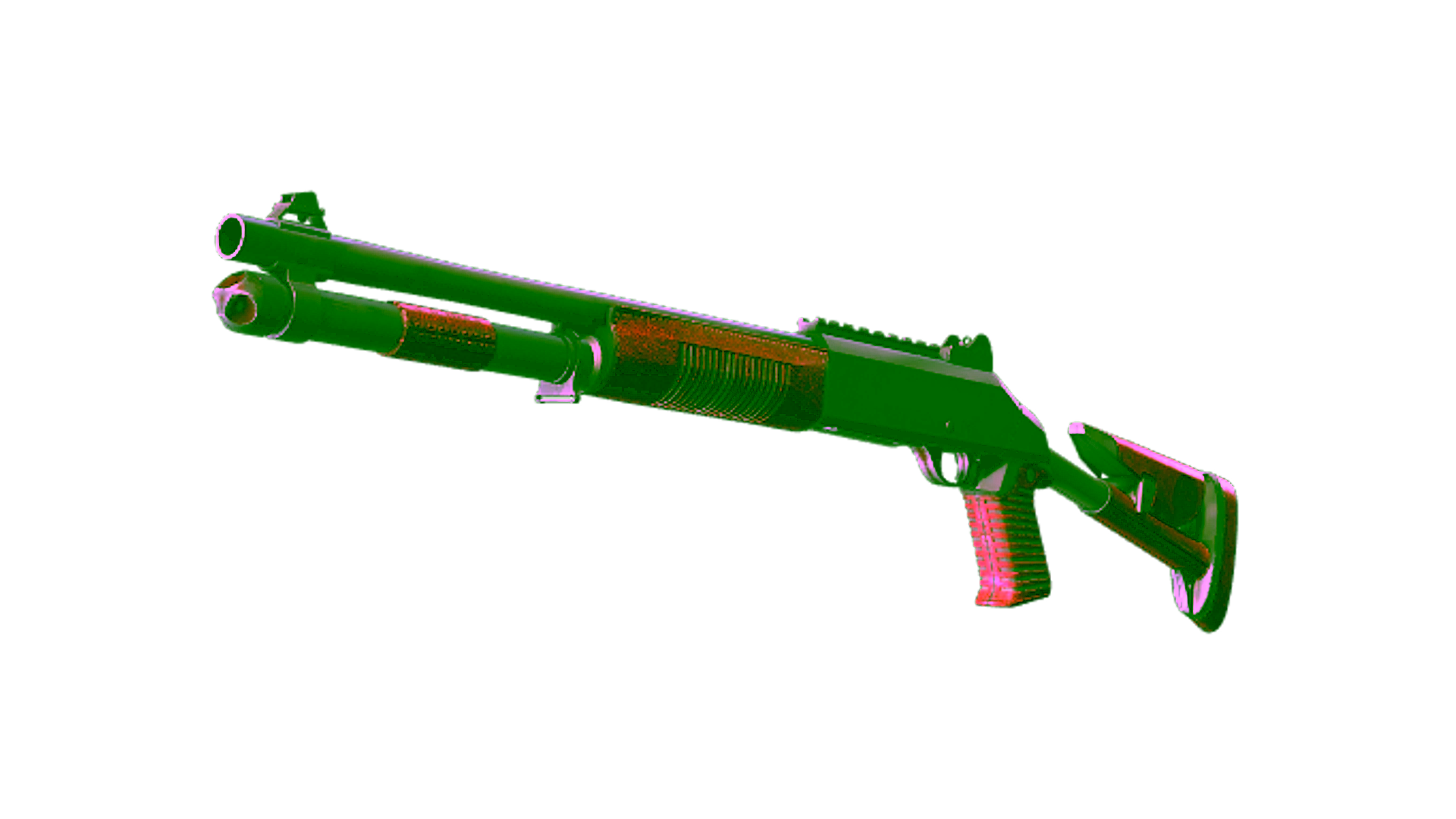 Display for XM1014 | Red Leather (Battle-Scarred)