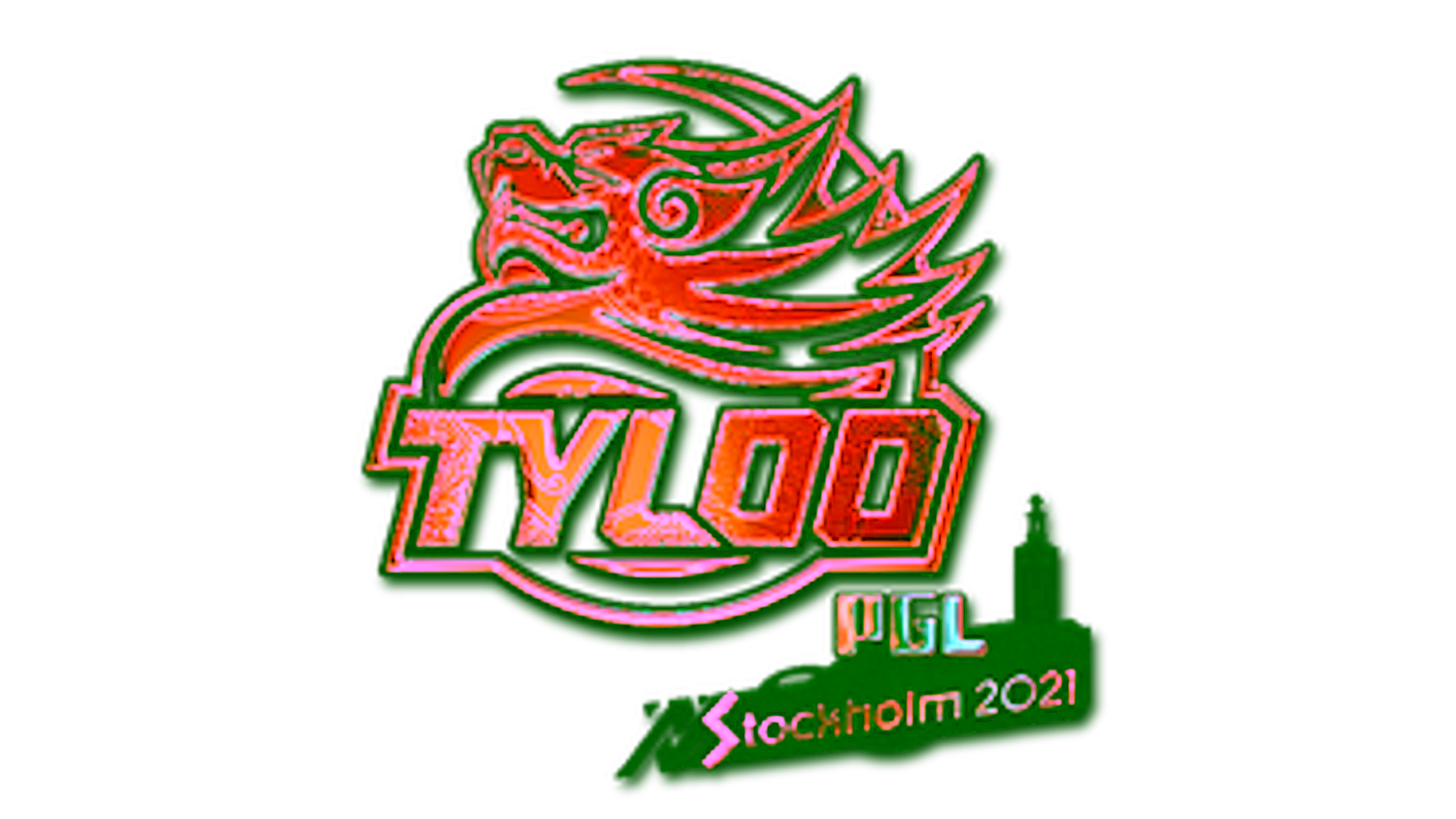 Display for Sticker | Tyloo (Holo) | Stockholm 2021