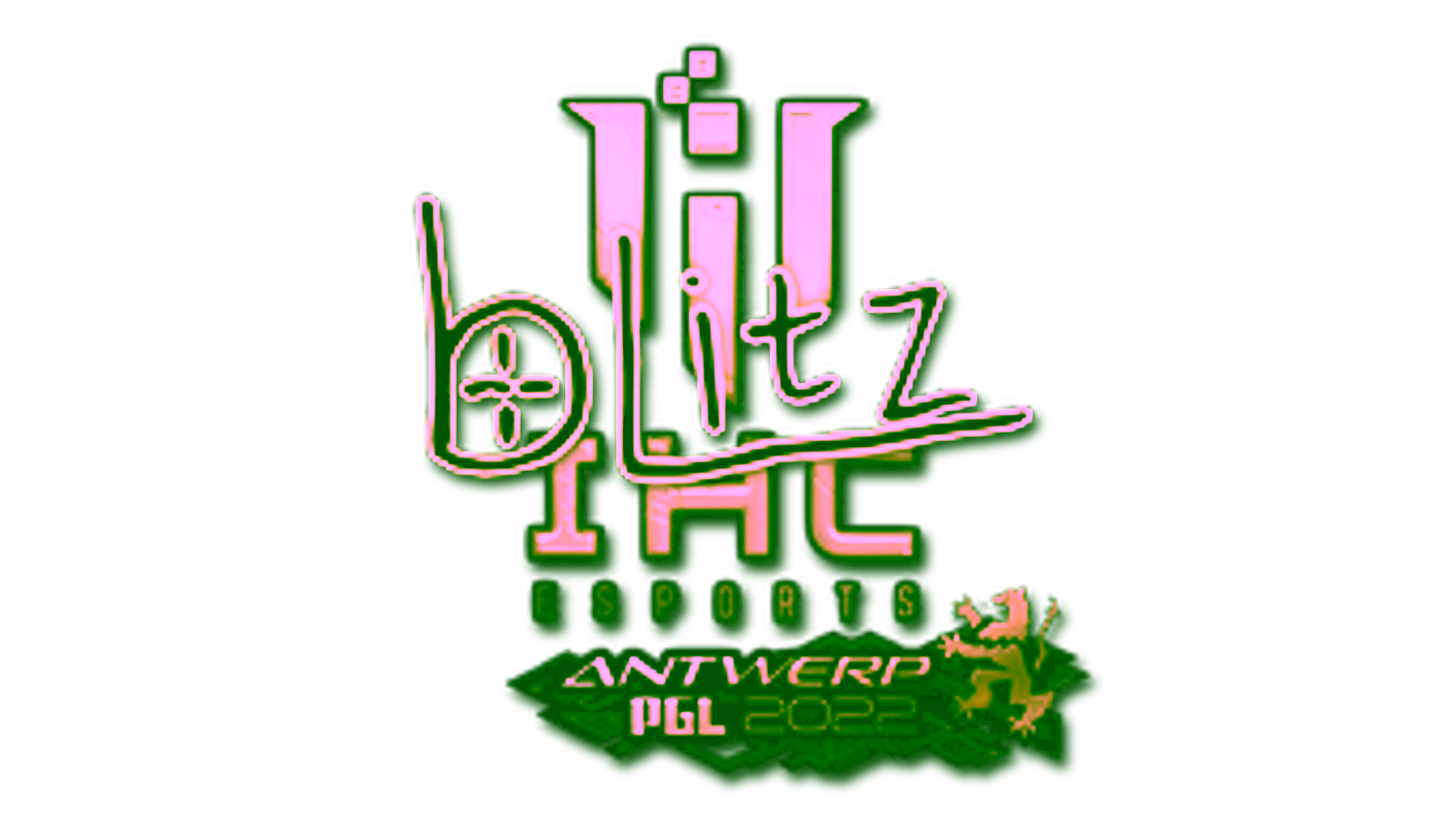 Display for Sticker | bLitz (Gold) | Antwerp 2022