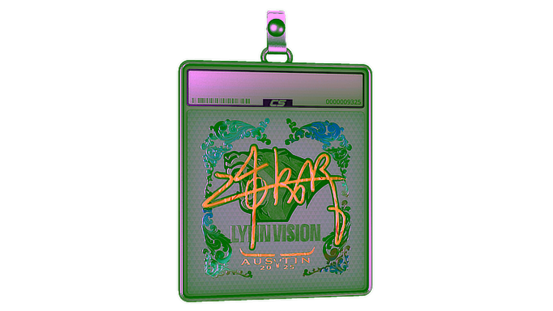 Exibição para Sticker Slab | z4KR (Holo) | Austin 2025