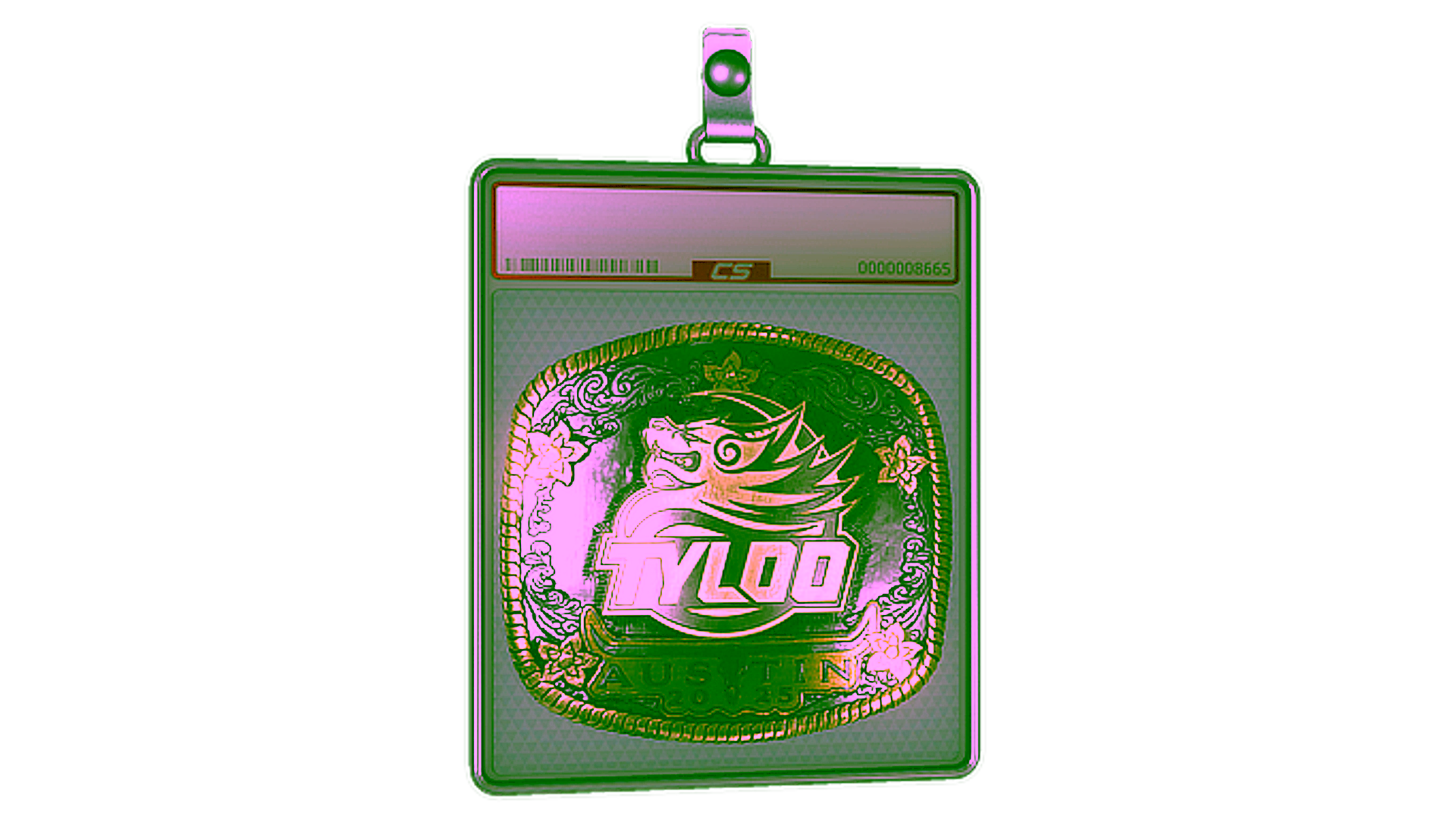 Exibição para Sticker Slab | TYLOO (Gold) | Austin 2025