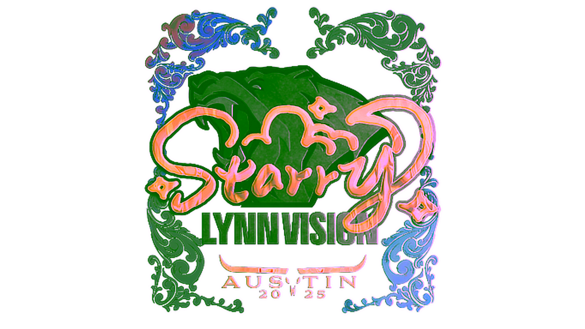 Display for Sticker | Starry (Holo) | Austin 2025